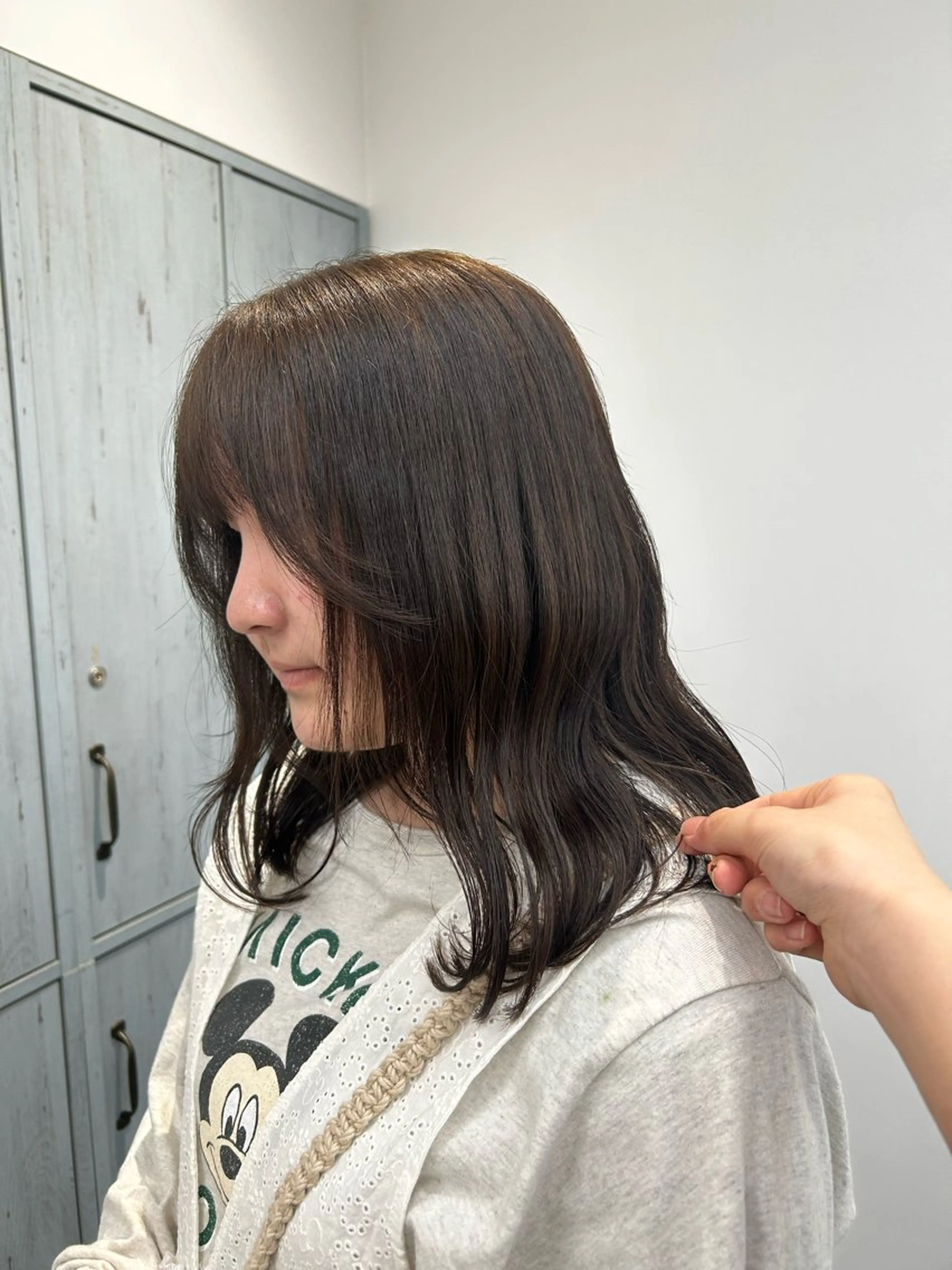 ミディアム カラー miu🌝 ハイライト/一宮のヘアスタイル