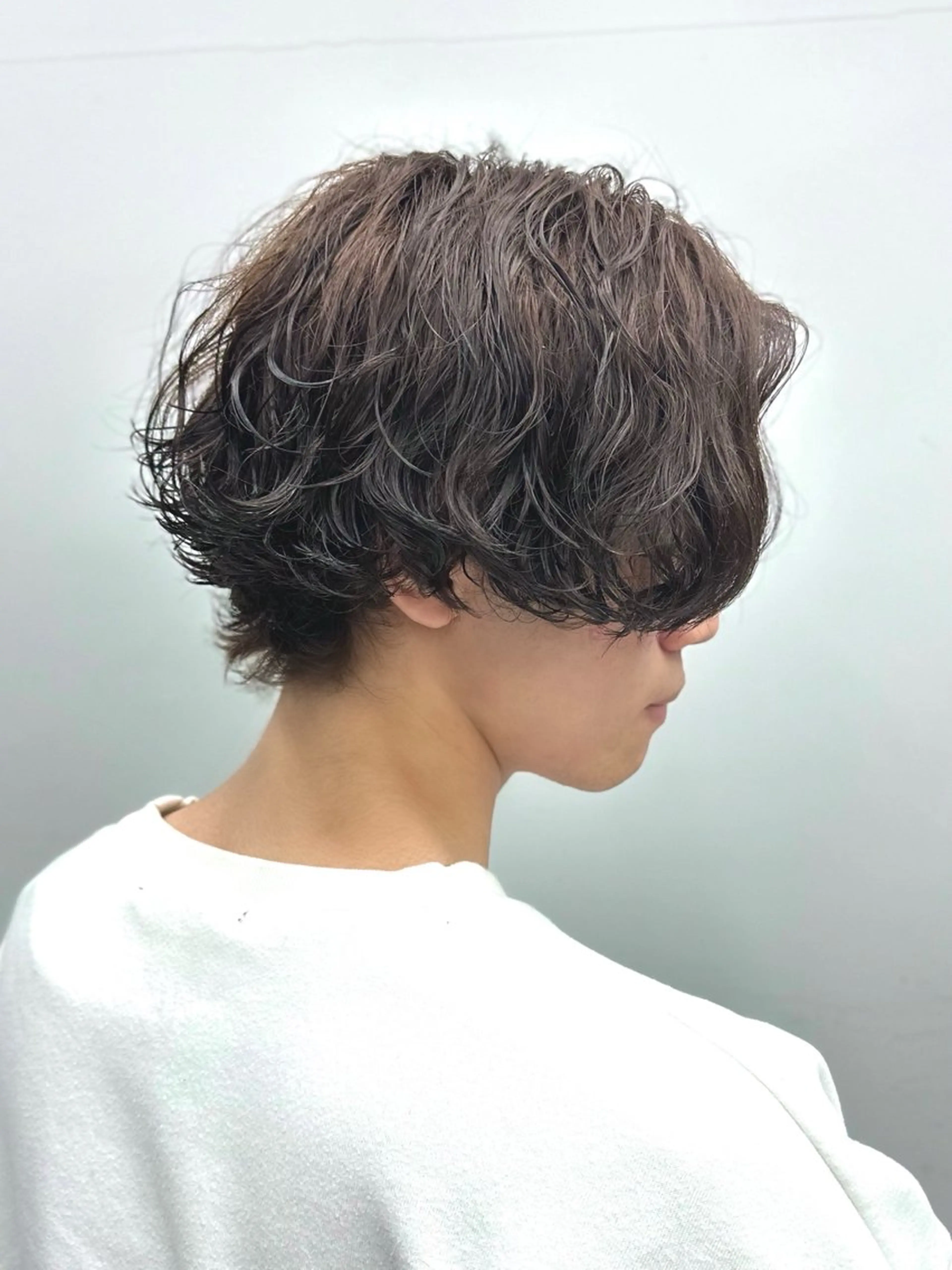 ミディアム パーマ 田中 純平のヘアスタイル