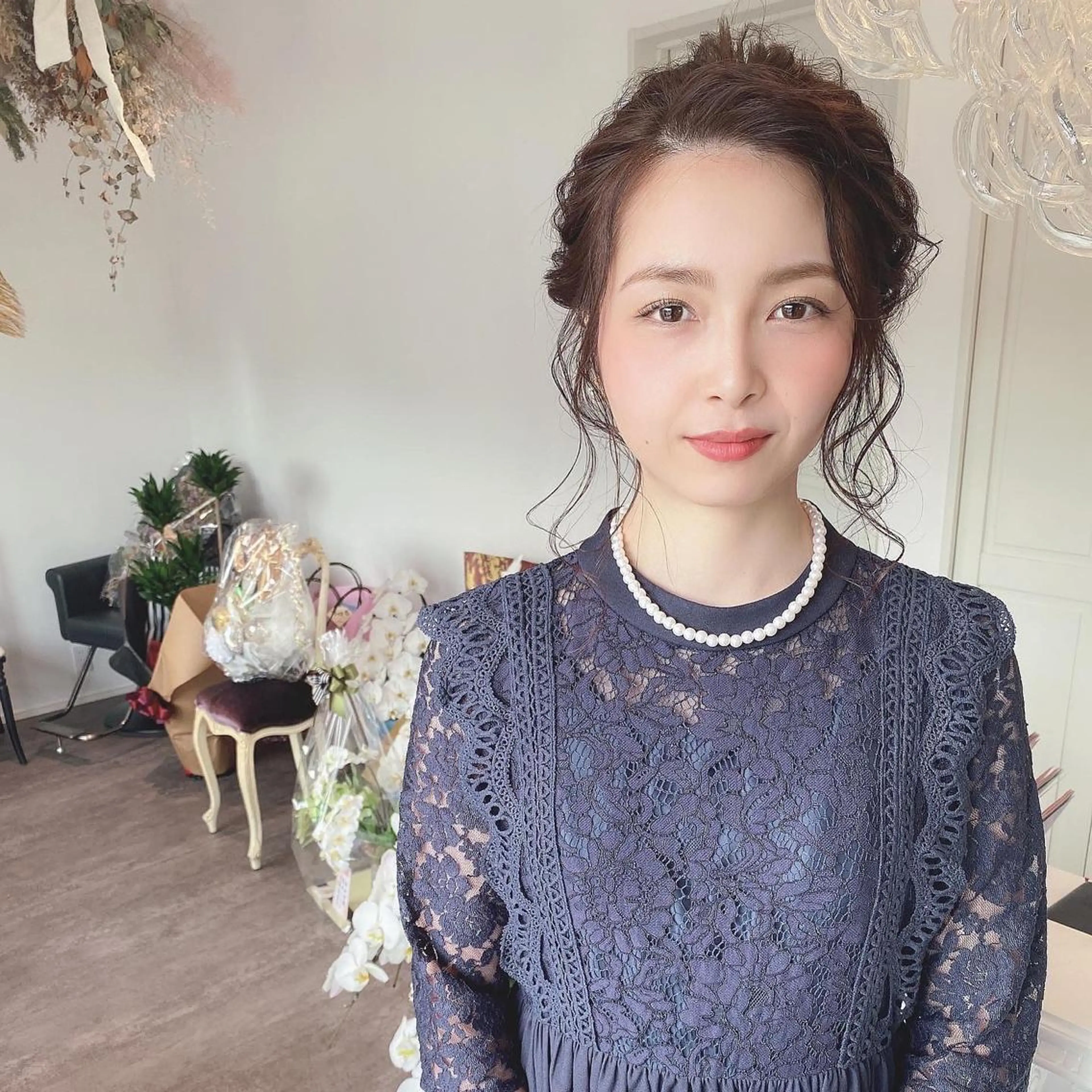 ロング ヘアアレンジ ヘアセット 成松 勇治のヘアスタイル