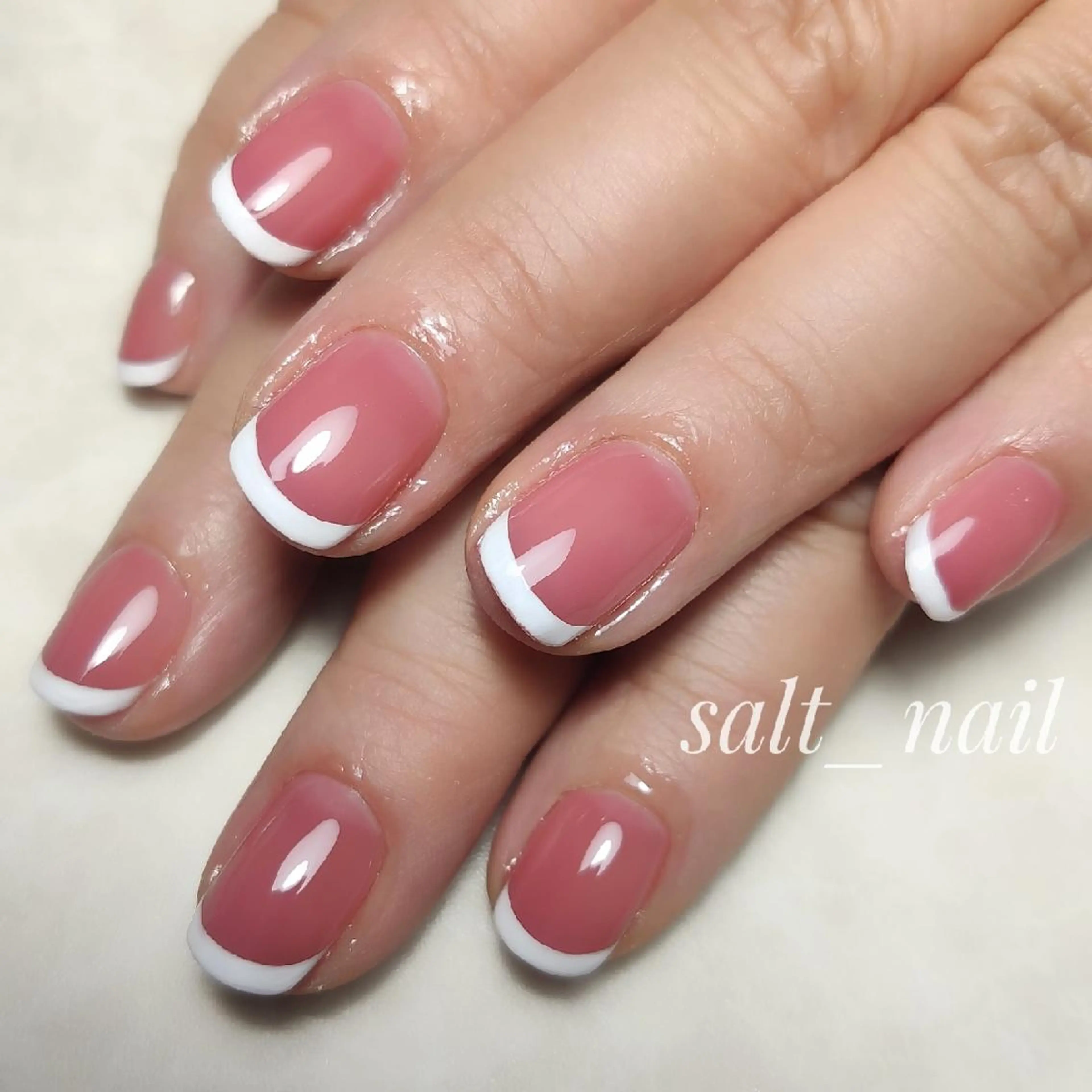 ネイル フレンチネイル 個人サロン saltnailのネイルデザイン