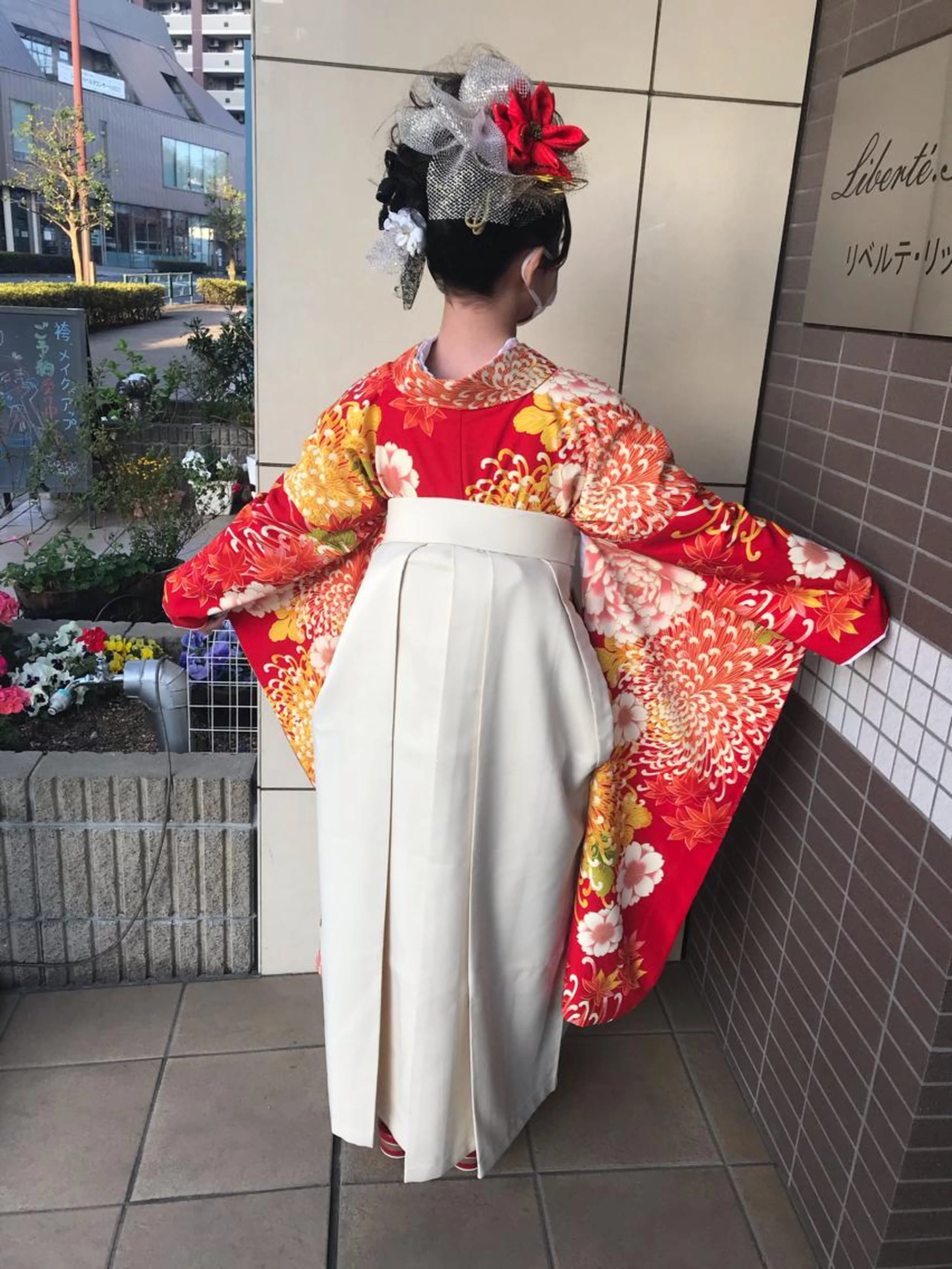 卒業式🌸袴着付けの写真