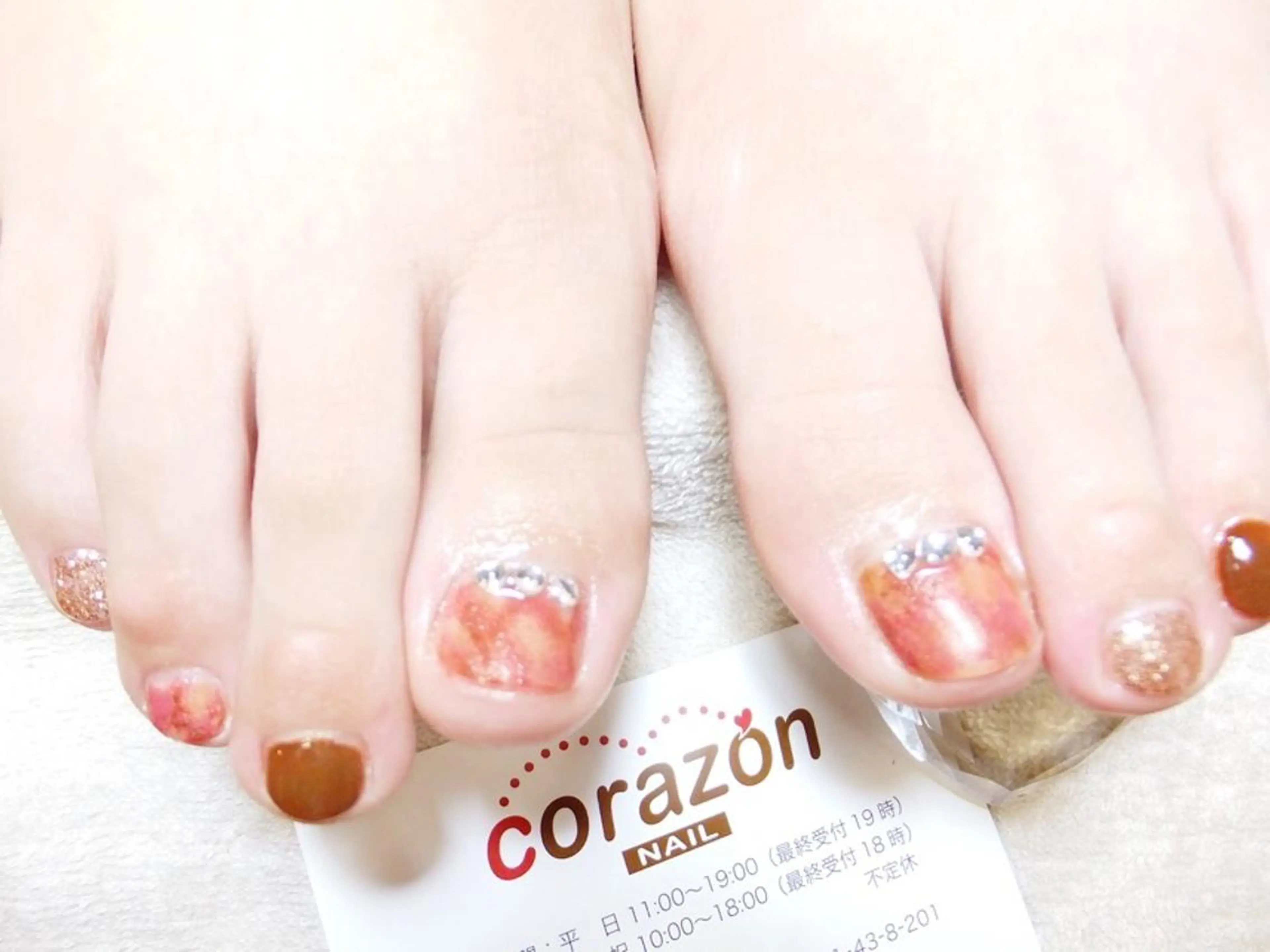 ネイル アートネイル ボルドー キラキラネイル ラメ(グリッター) corazon所属・ネイリスト aicoのネイルデザイン