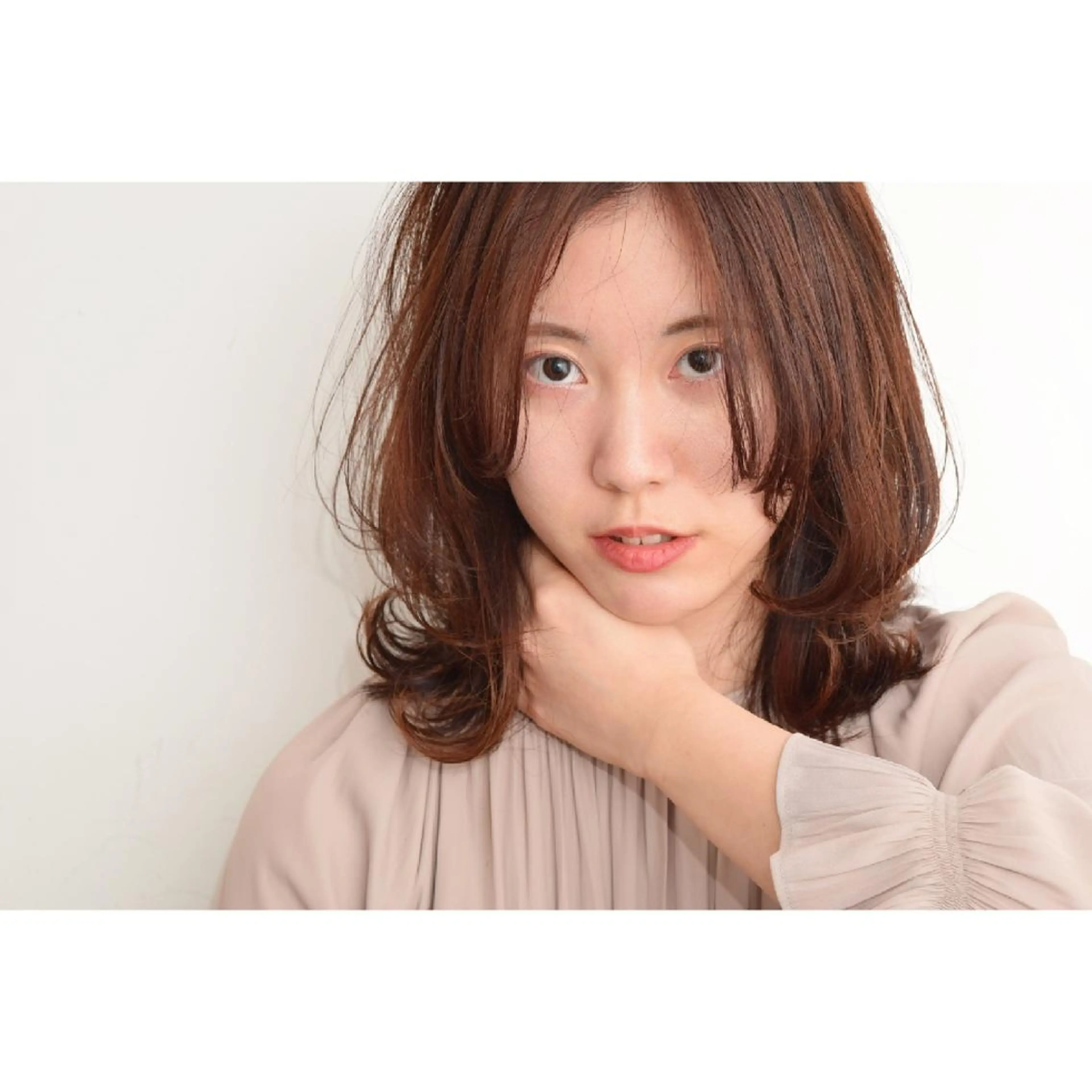 ミディアム カラー パーマ hair design BEER所属・みなみ ゆうすけのヘアスタイル