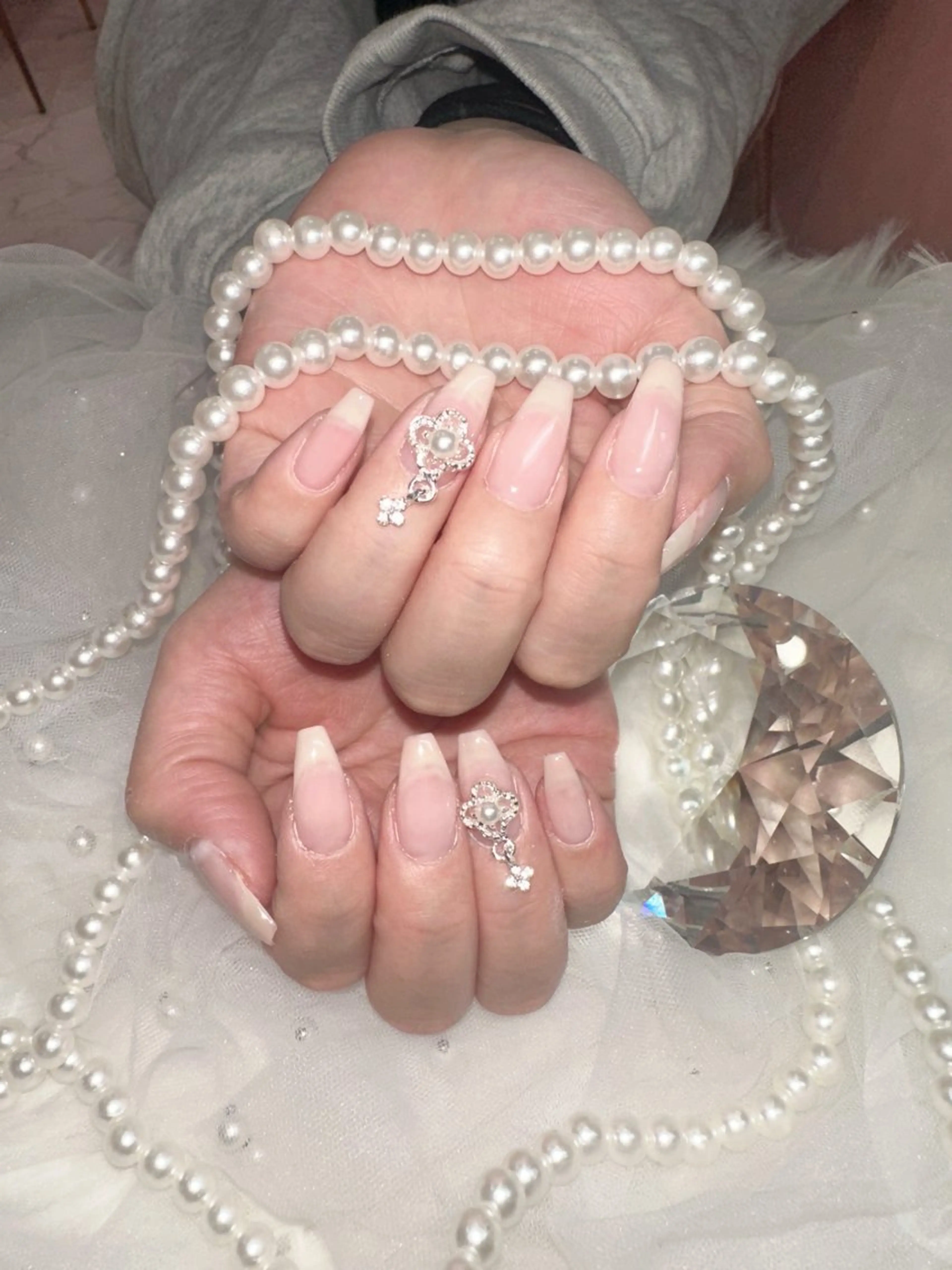 ネイル ロングネイル スカルプネイル ワンホンネイル icy nail れいあのネイルデザイン