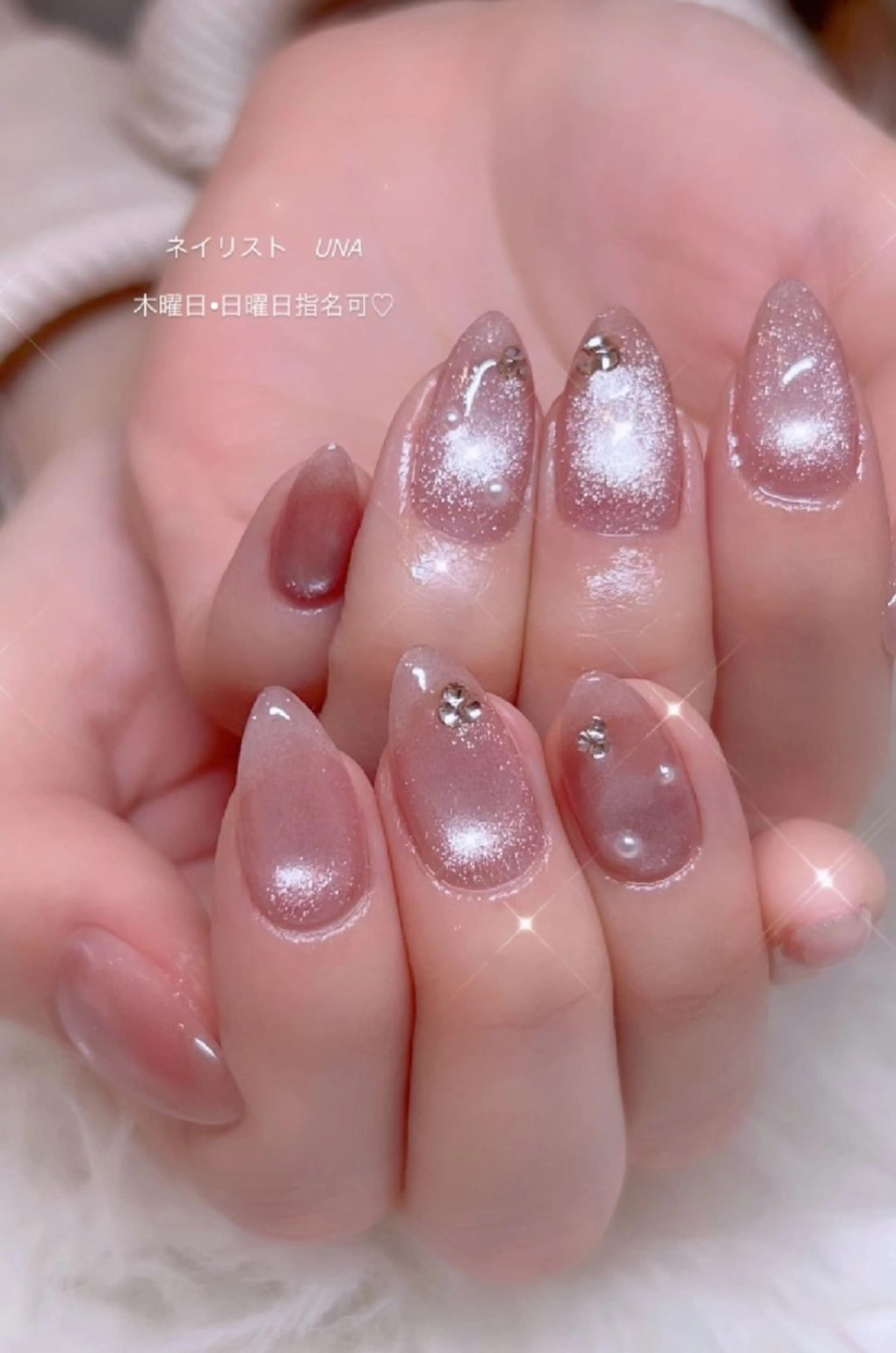 ネイル アートネイル 春ネイル バレンタイン ハンドネイル I LOVE ME  NAIL.｡.:*♡のネイルデザイン