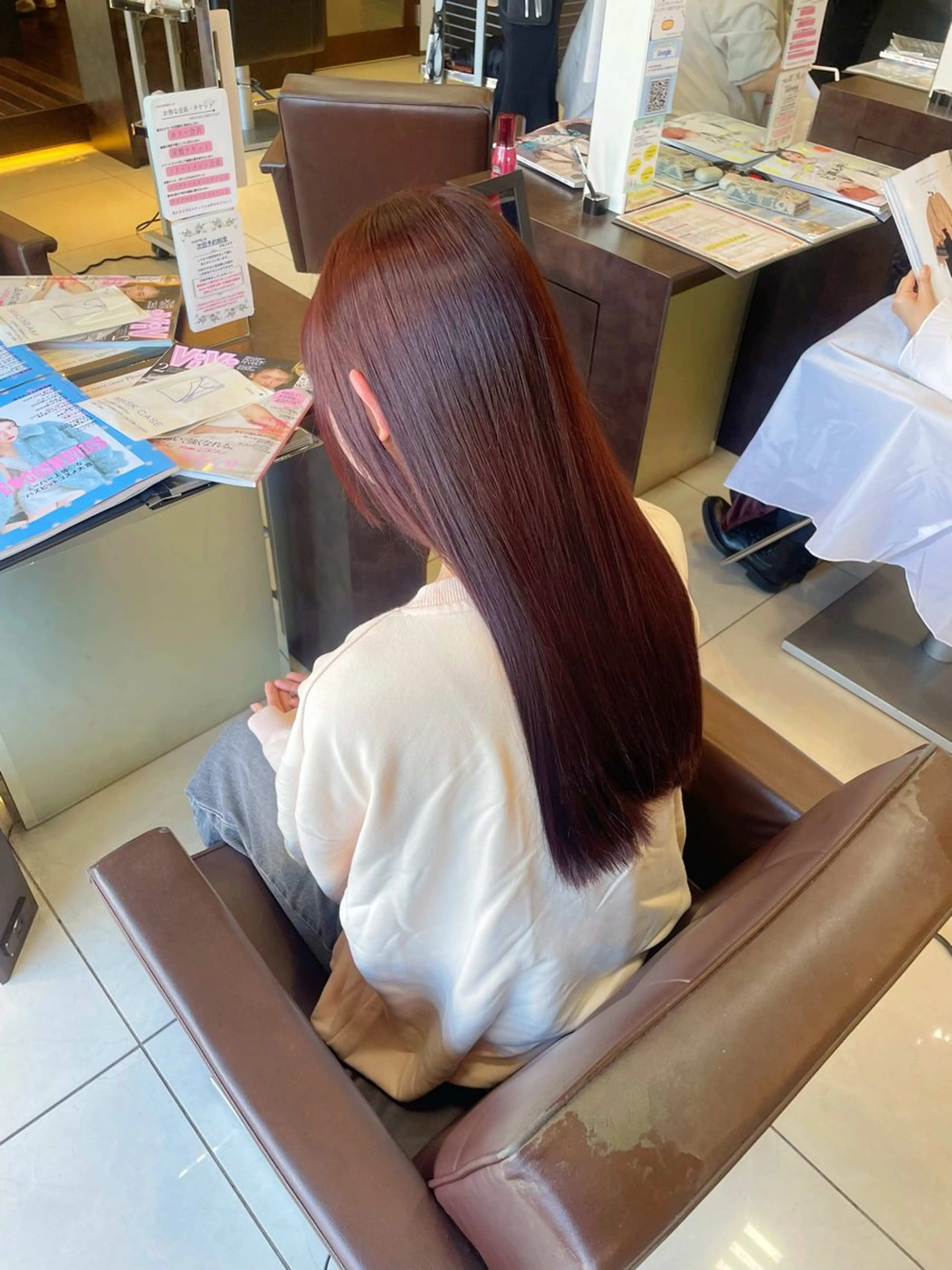 ロング カラー 🤎韓国ヘア ベージュ まゆか🤎のヘアスタイル