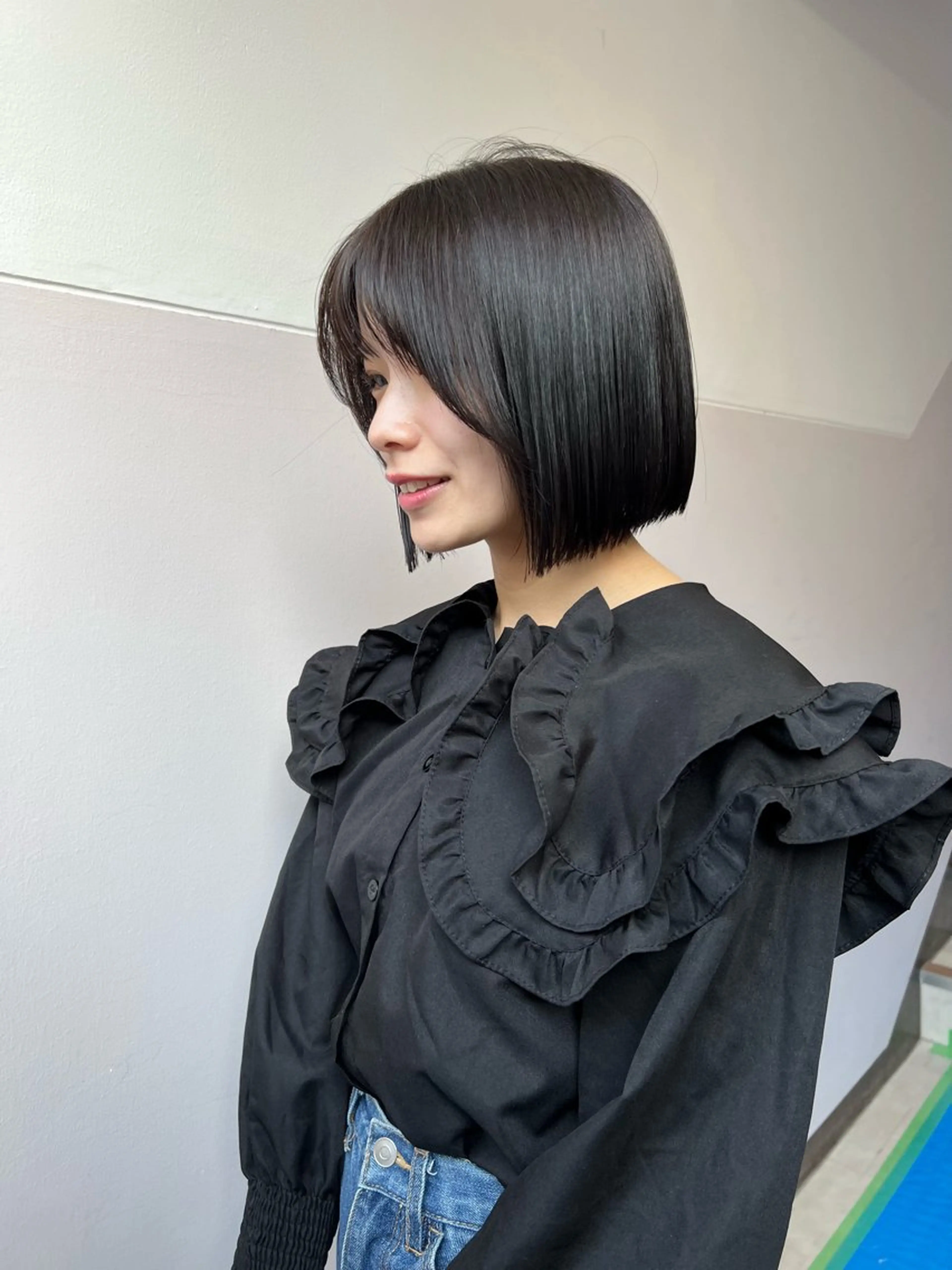 ショート カラー 縮毛矯正 トリートメント 樫原裕二 /柔らかいカラーのヘアスタイル