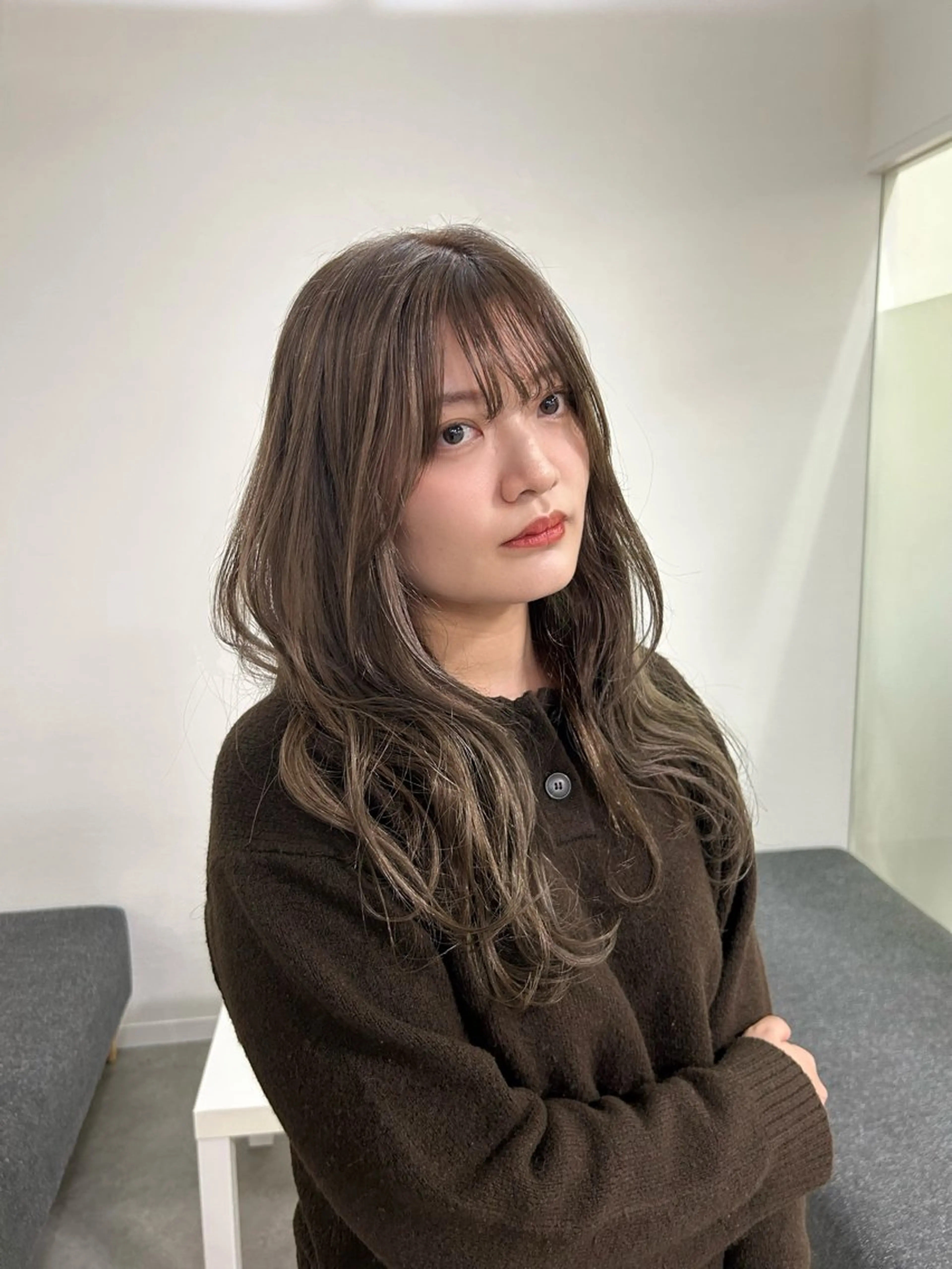 ロング カラー ヘアカラー トリートメント 古川 みやこのヘアスタイル