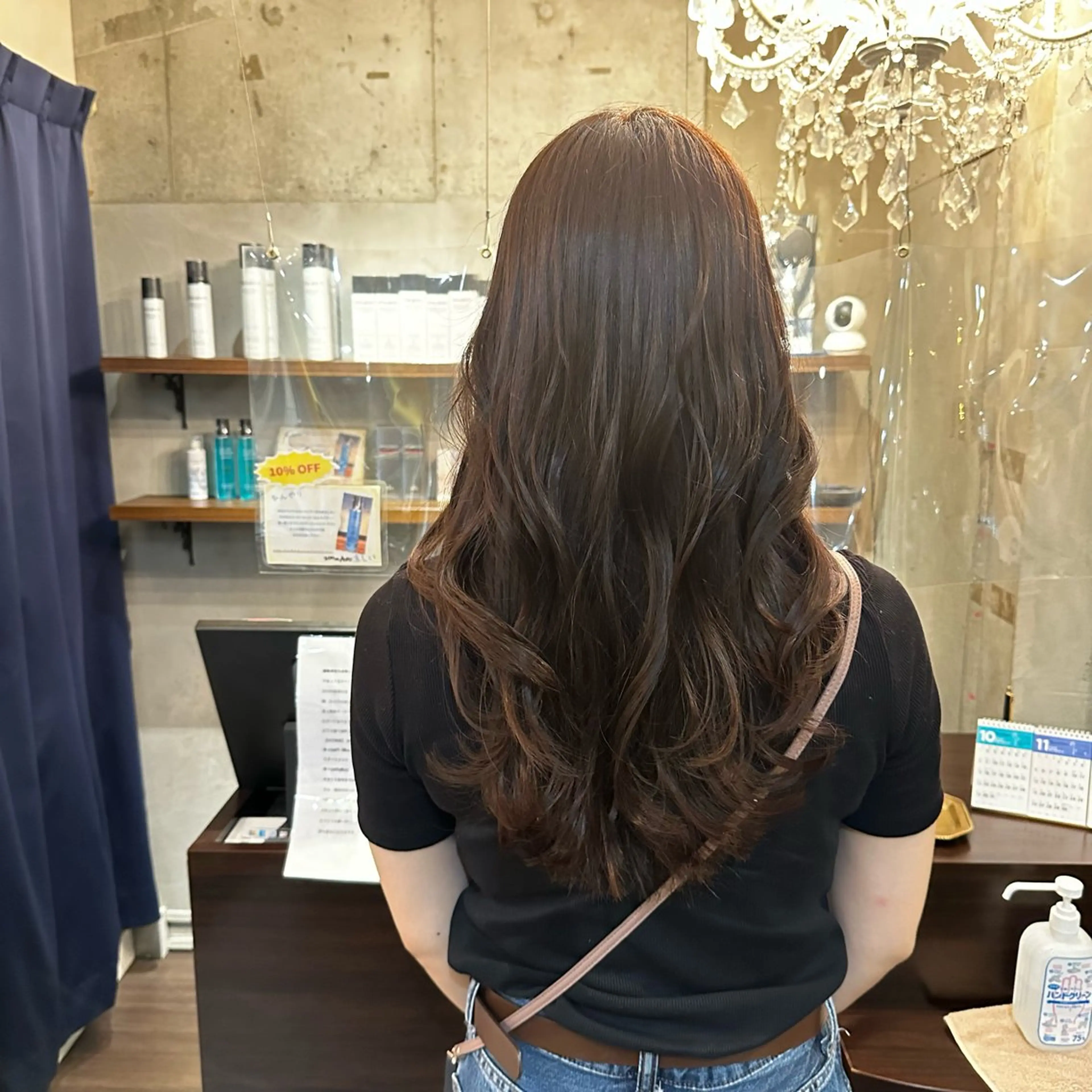 カラー ベージュカラー 阿部 麻衣子のヘアスタイル