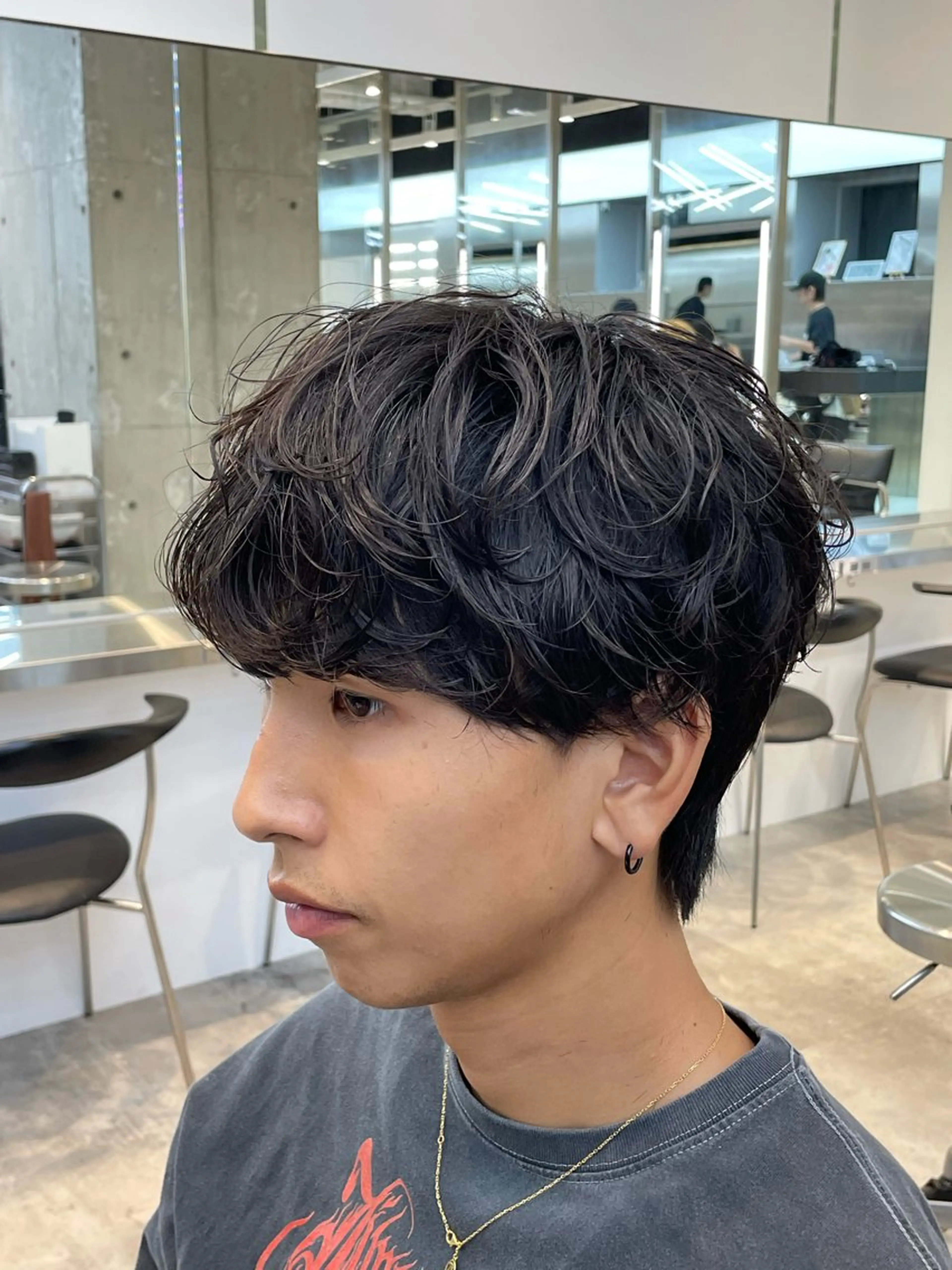 ショート パーマ メンズ メンズパーマ メンズ特化型美容師 sakuraのヘアスタイル