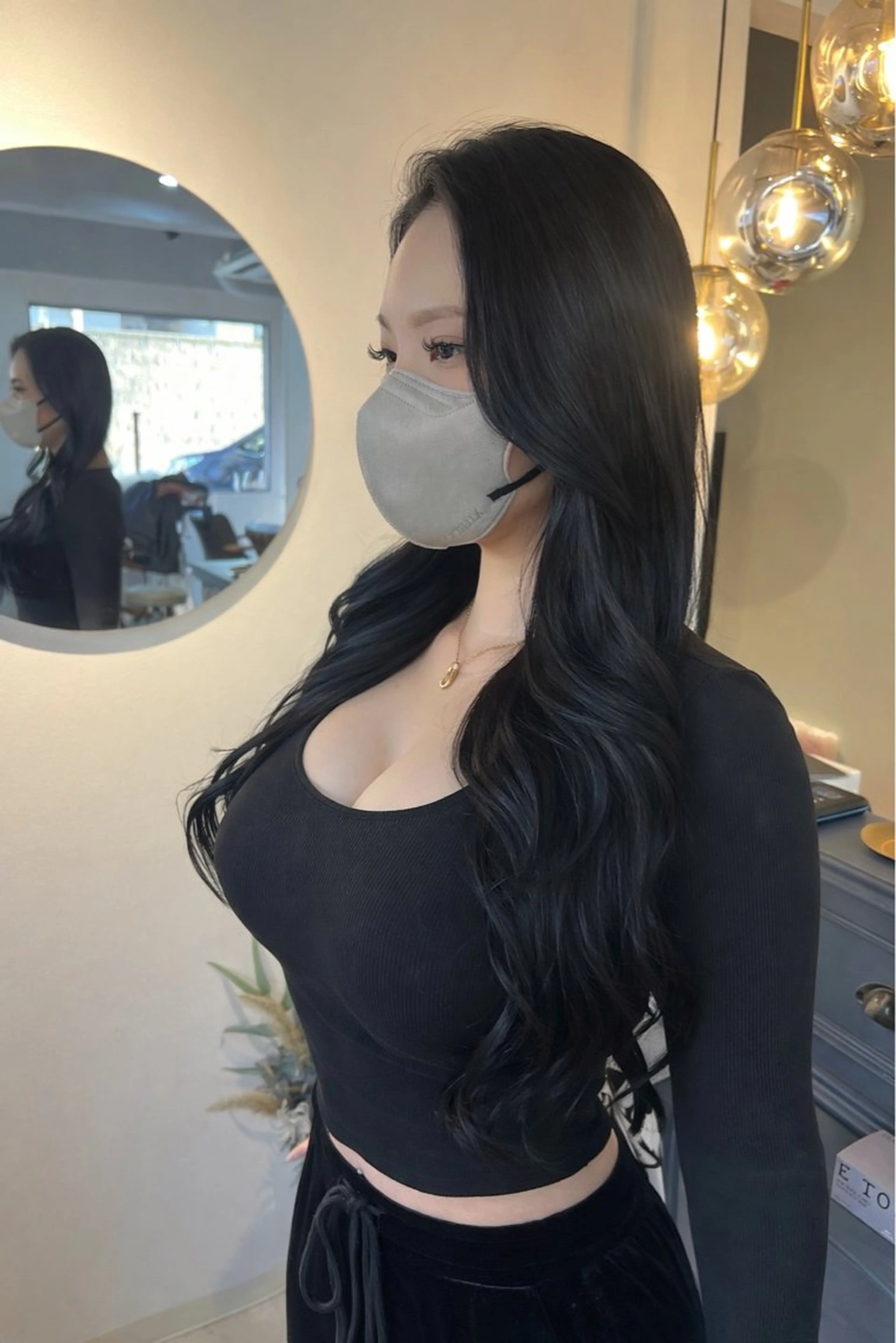 ロング 髪質改善 韓国風ヘア ロング トリートメント カット ヘアカラー トリートメント ヘッドスパ Mirror'所属・ショート/韓国ヘア 押本恵一のヘアスタイル