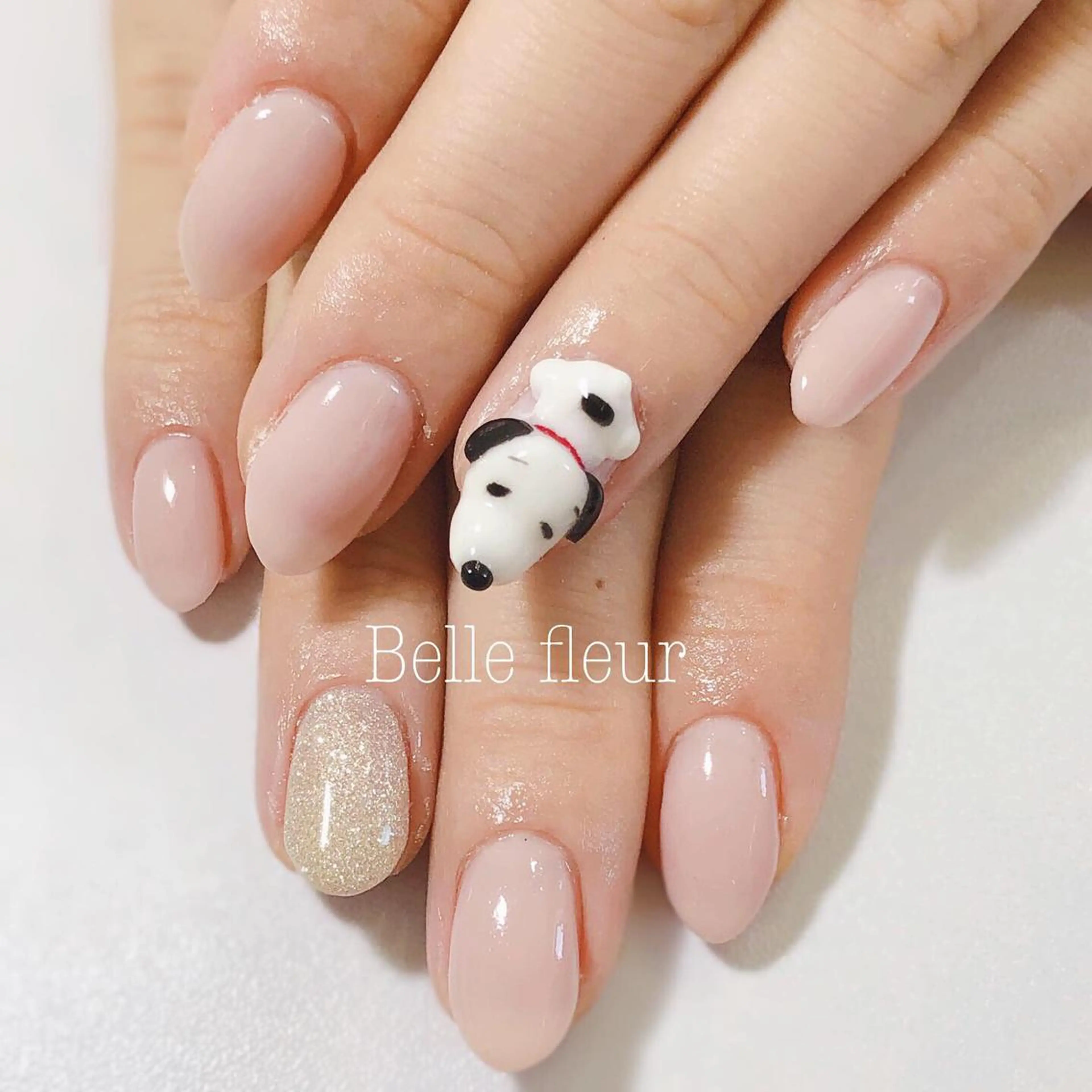 ミディアム ネイル Belle fleurのネイルデザイン