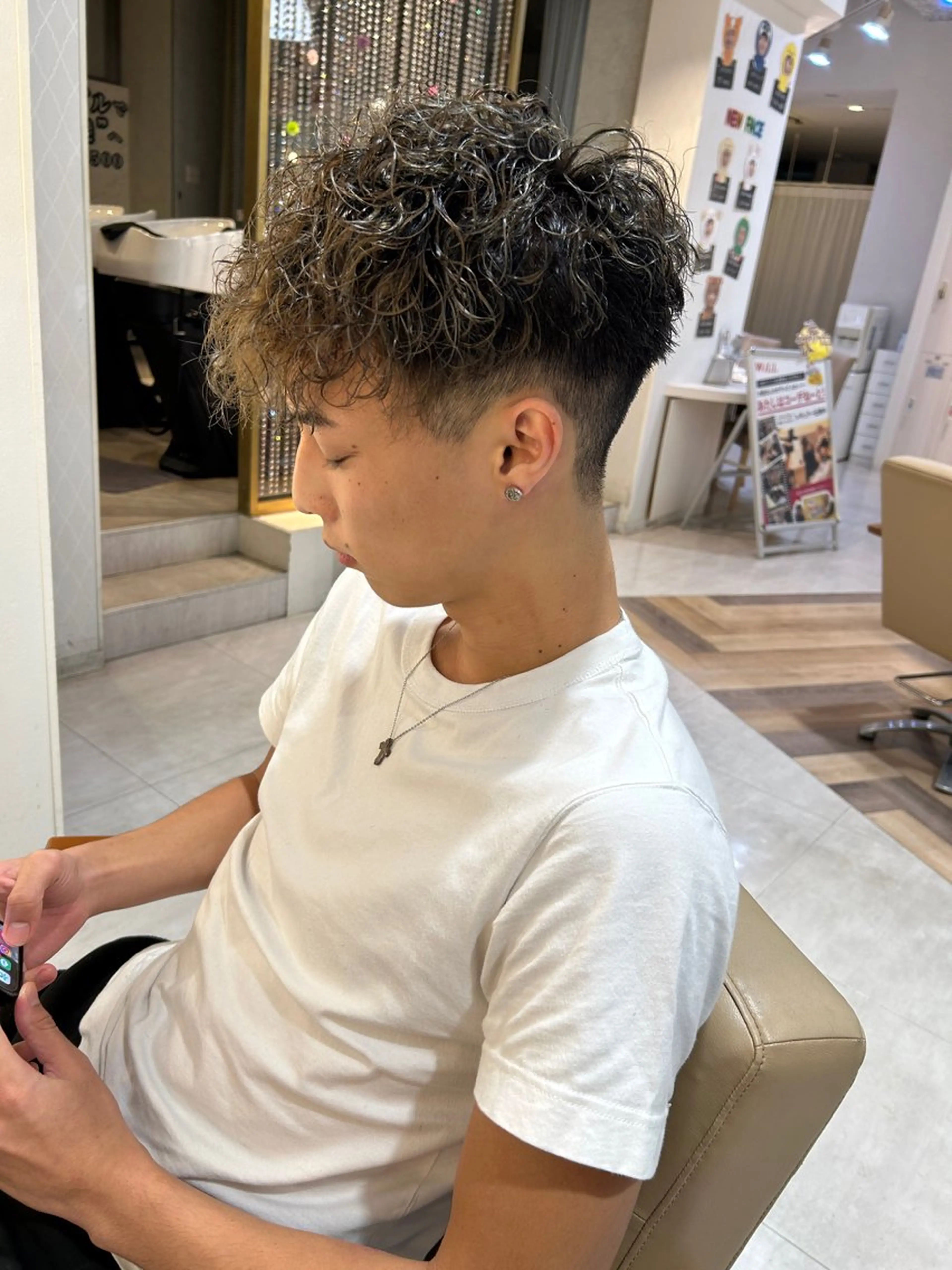 メンズカット＋パーマ各種（スペインカール、スパイラルパーマetc､､）の写真