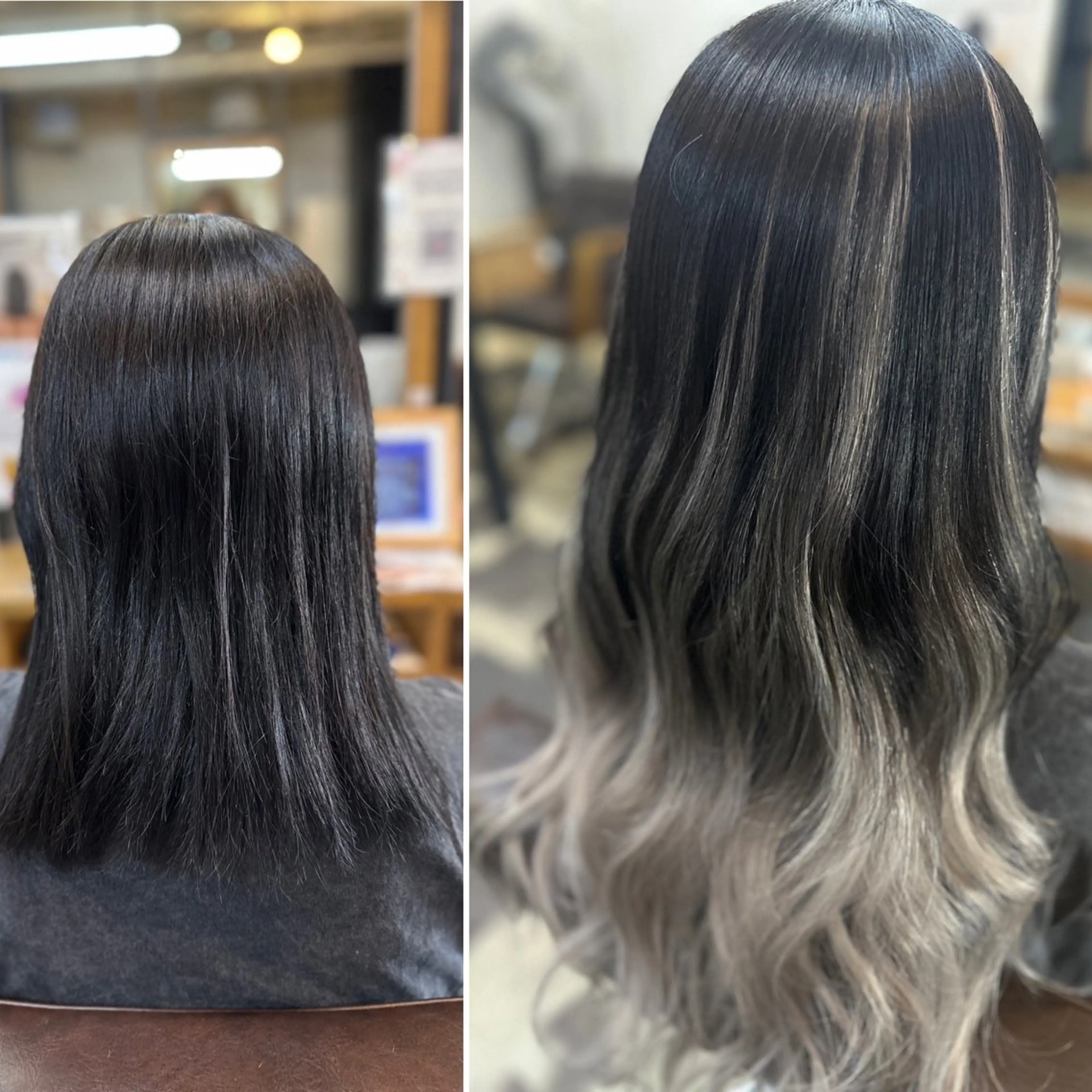 ロング シールエクステ エクステ エクステ BRAS ナカガワのヘアスタイル