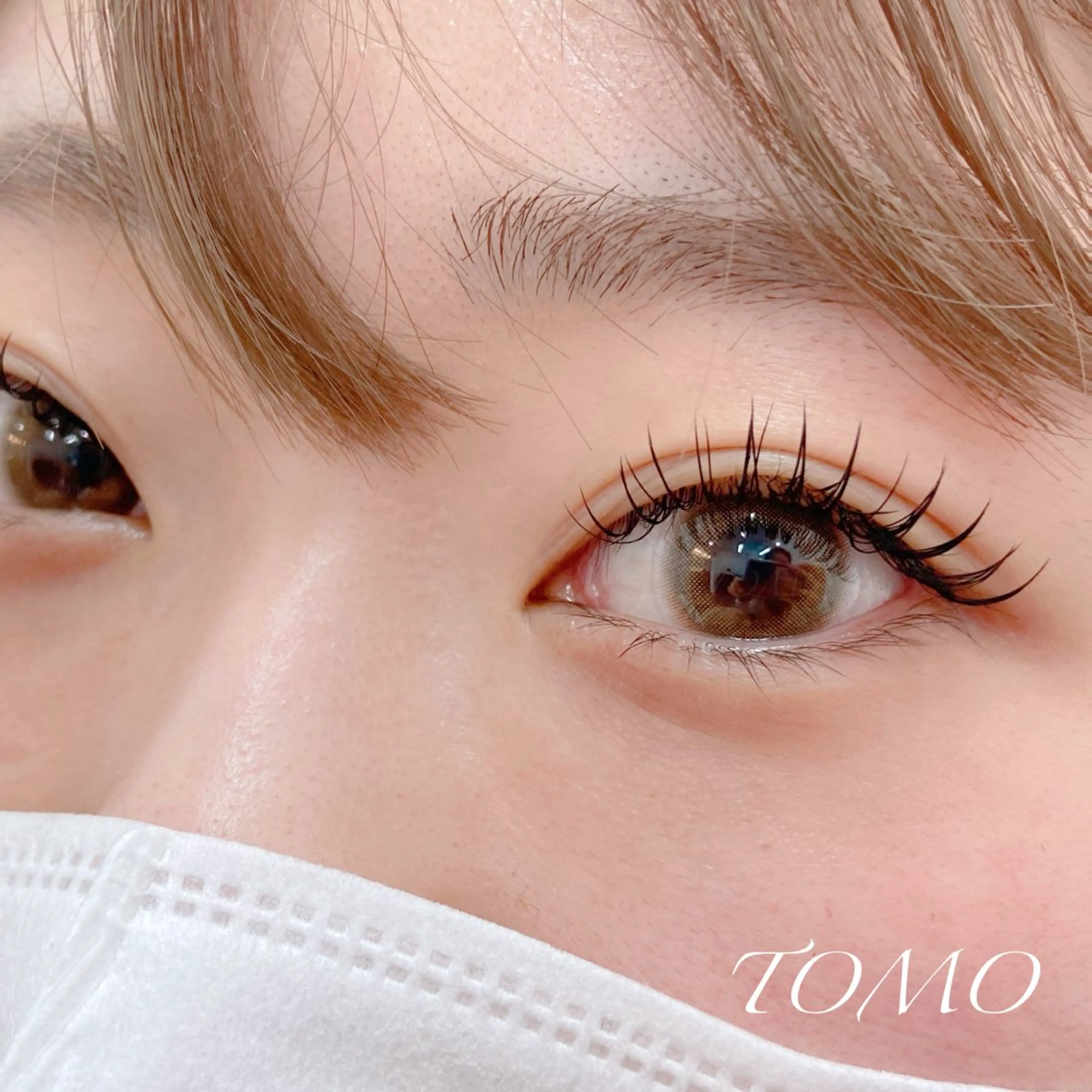 マツエク・マツパ バインドロック 束感まつ毛 カラーマツエク フラットラッシュ 韓国風マツエク マツエク eneru by arto🌻TOMOのマツエク・マツパデザイン