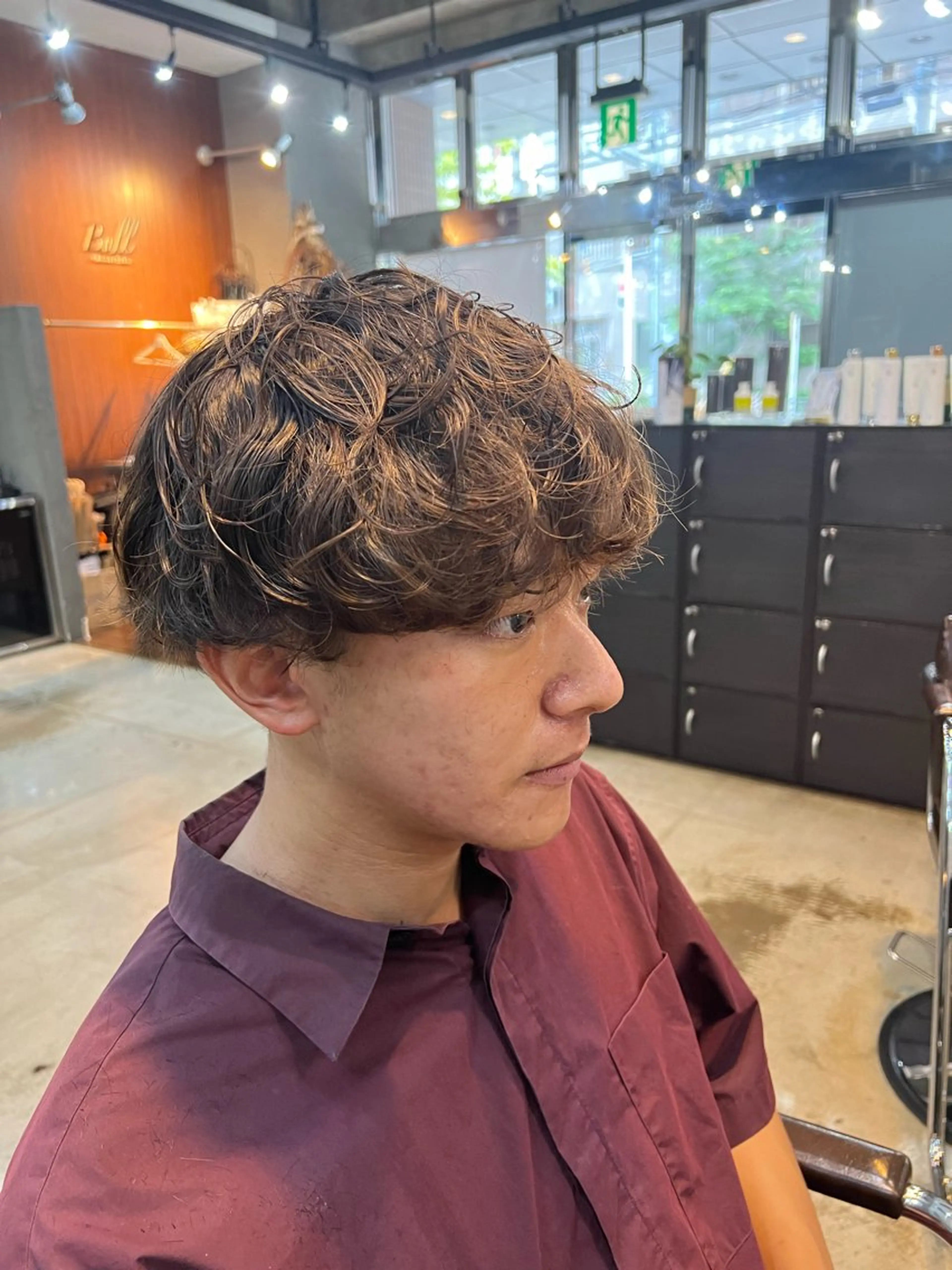 パーマ メンズ メンズパーマ 波巻きパーマ スパイラルパーマ Men's NAM 八角のヘアスタイル