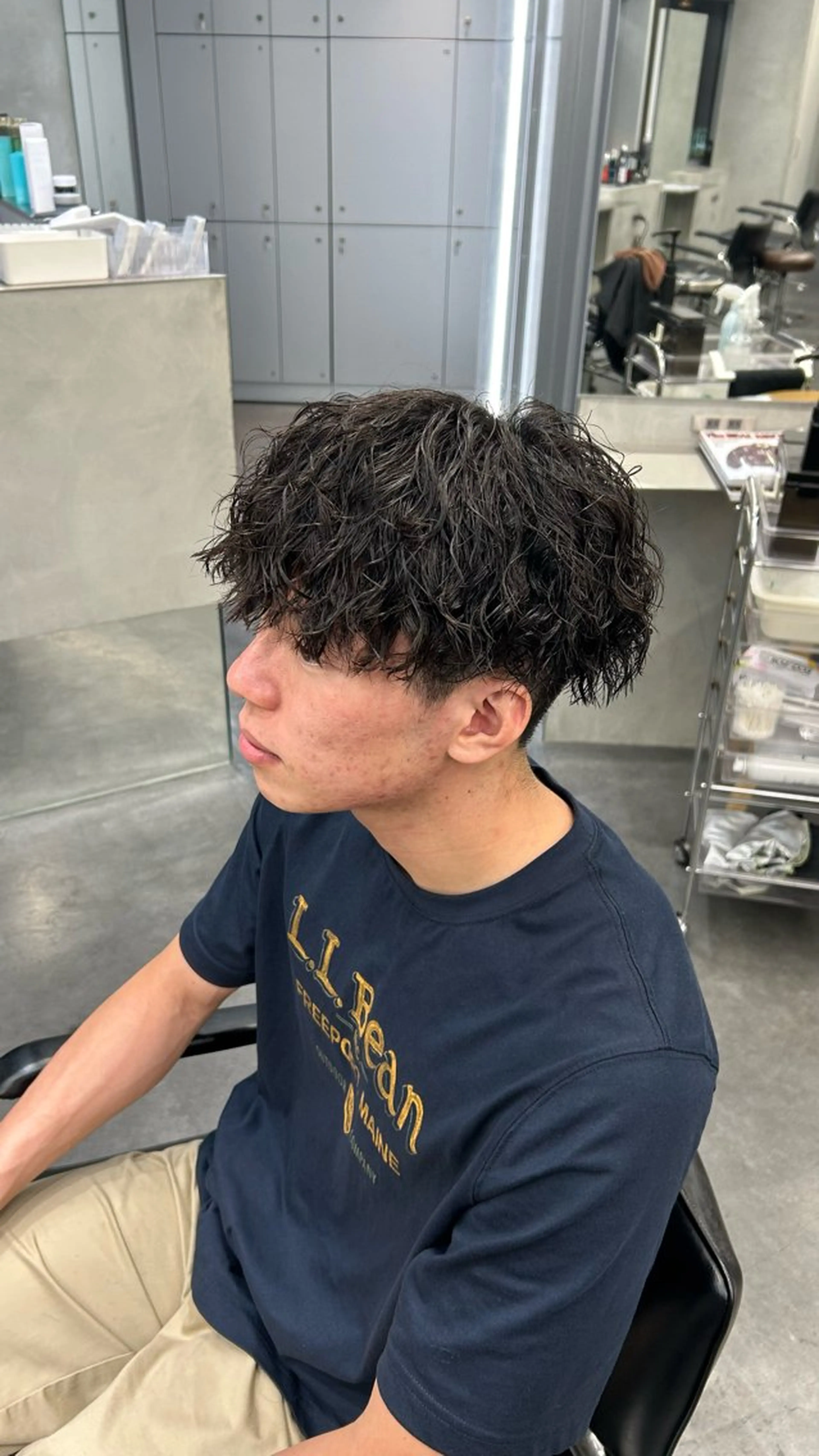 パーマ メンズ 藤平海音/fifth PARKのヘアスタイル