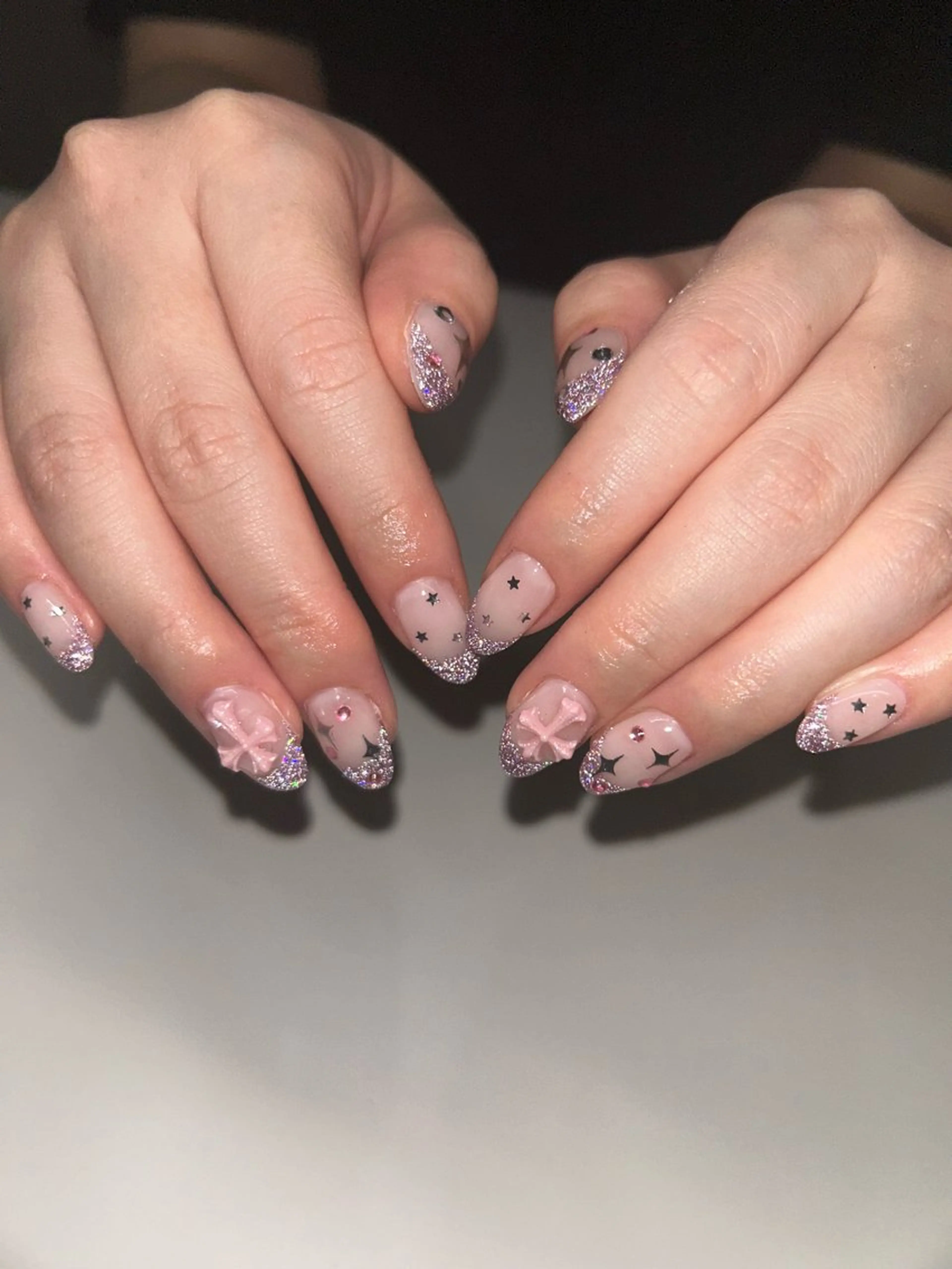 ネイル フラッシュネイル フレンチネイル シンプルネイル Yuni.所属・sakae yurinaのネイルデザイン