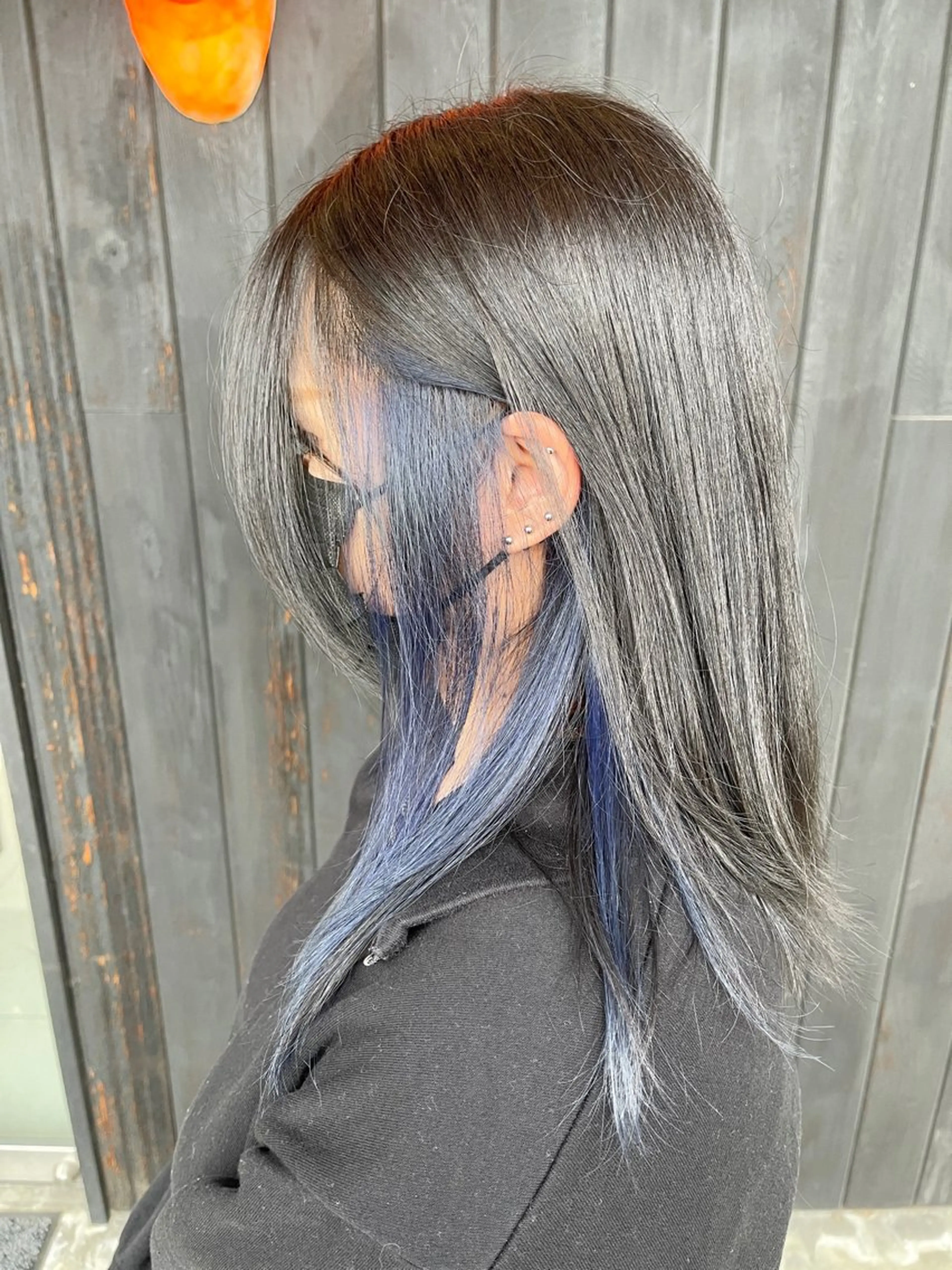 セミロング カット ヘアカラー トリートメント 三好 達也のヘアスタイル