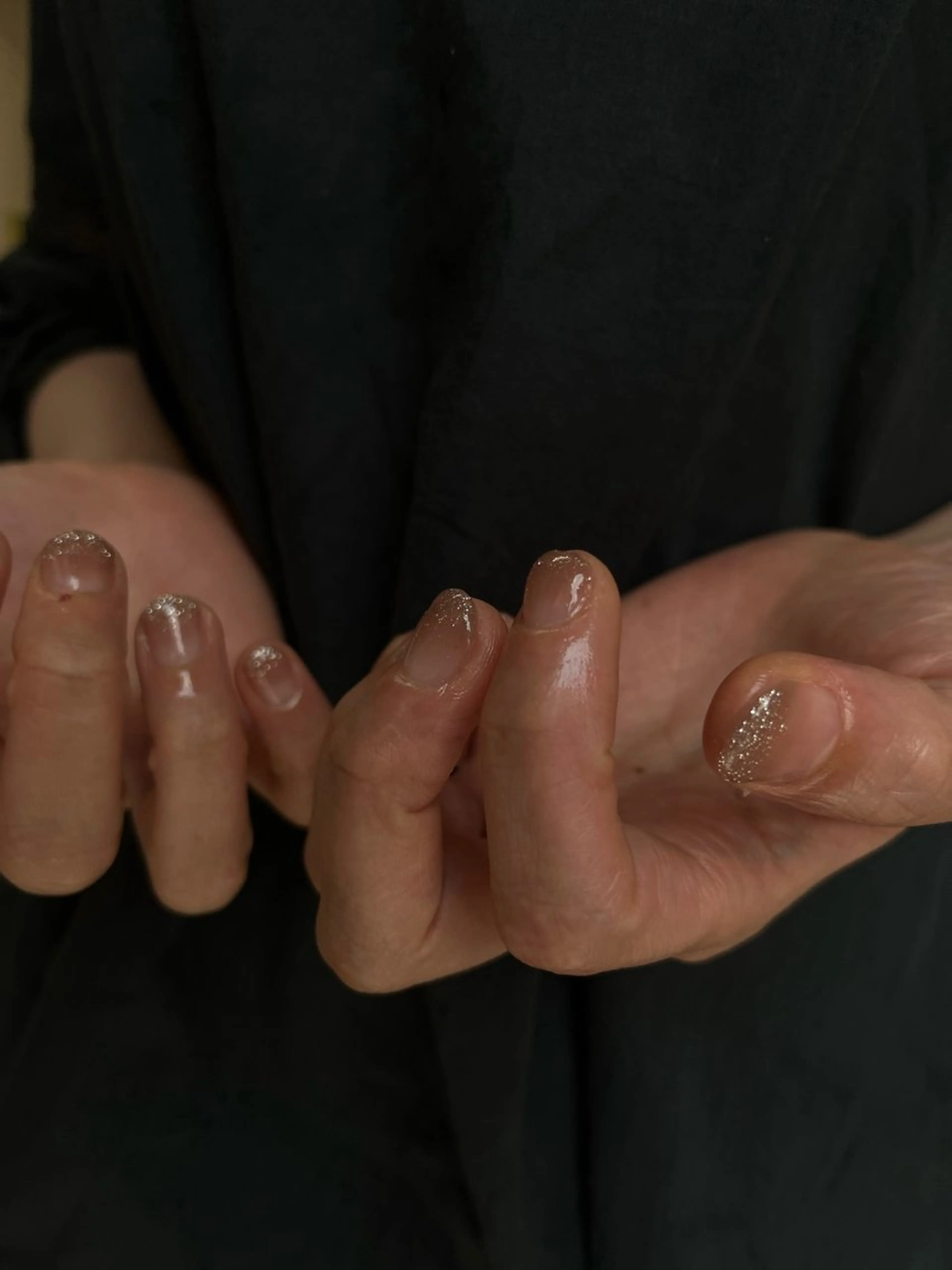 ネイル グラデーション ラメ(グリッター) ハンドネイル GO TODAY  SHAiRE  SALON 横浜solace店所属・yuuna ネイルモデル募集中のネイルデザイン