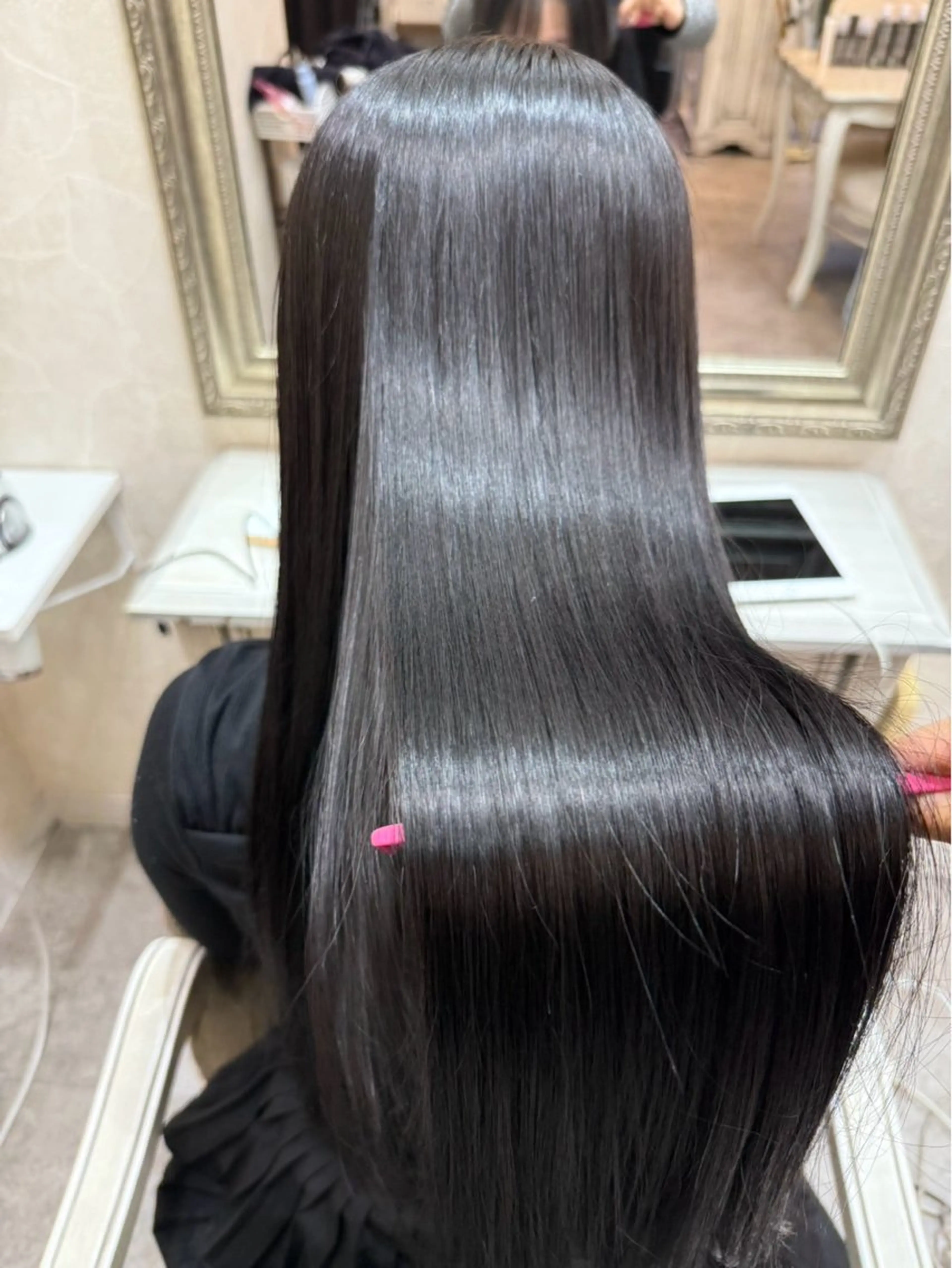 ロング 縮毛矯正 梶 睦⛄️ カット/カラーのヘアスタイル