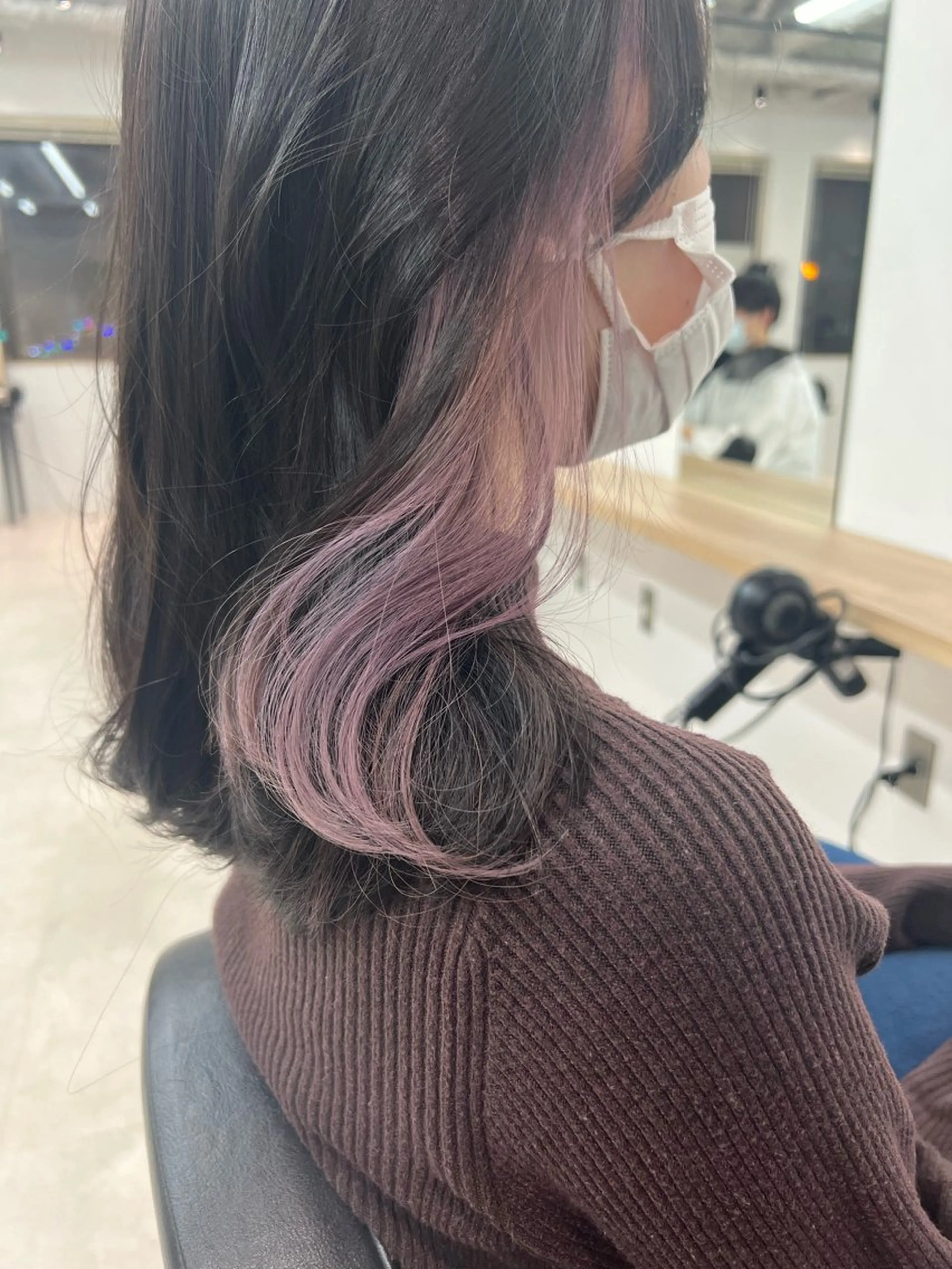 セミロング カット ヘアカラー トリートメント lar 立川南口所属・レイヤーボブ/ボブ 仲川和人のヘアスタイル