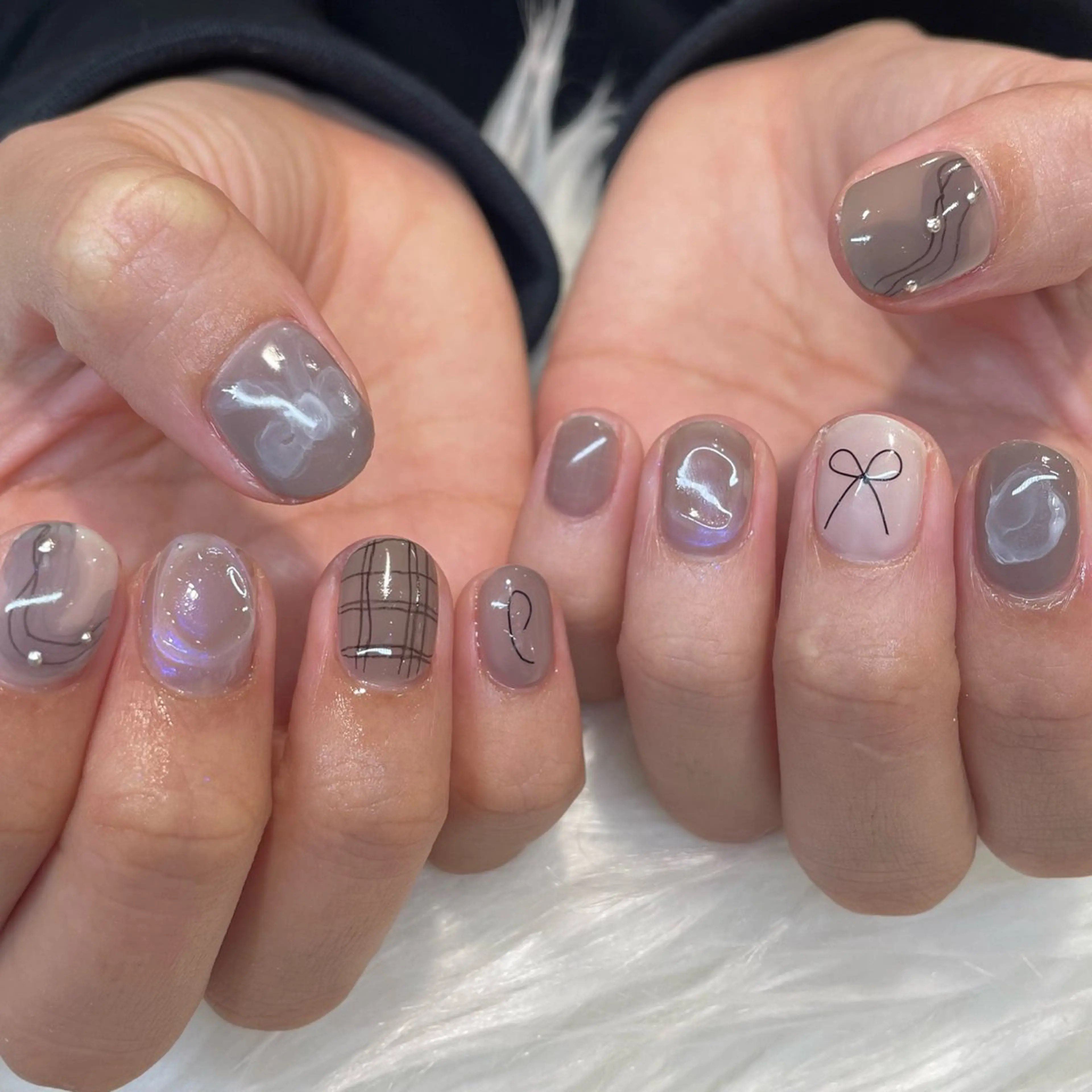 ネイル ハンドネイル 新井 ひなののネイルデザイン