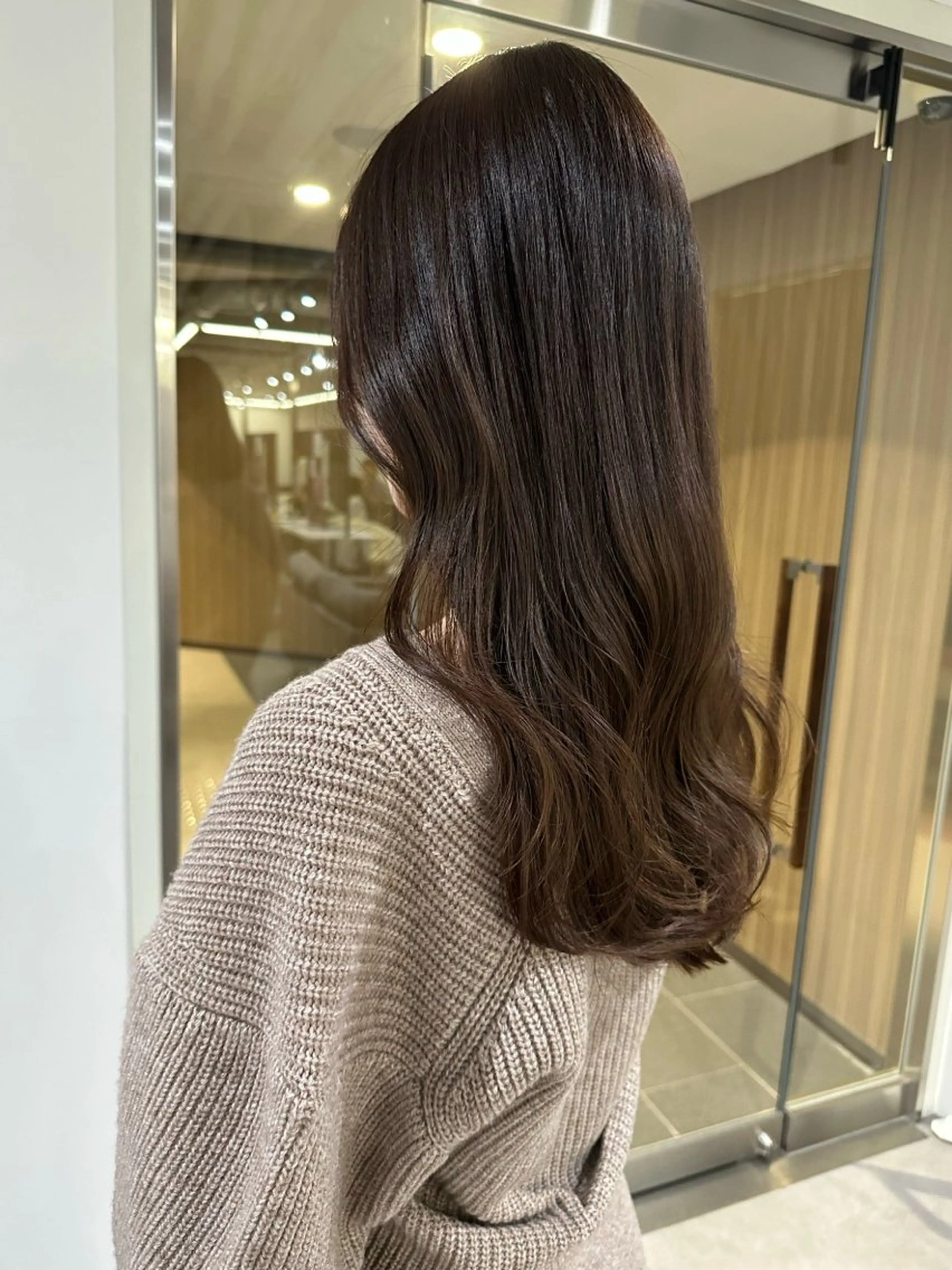 カラー ブラウンカラー 透明感カラー カラーモデル募集/ 森本明花のヘアスタイル