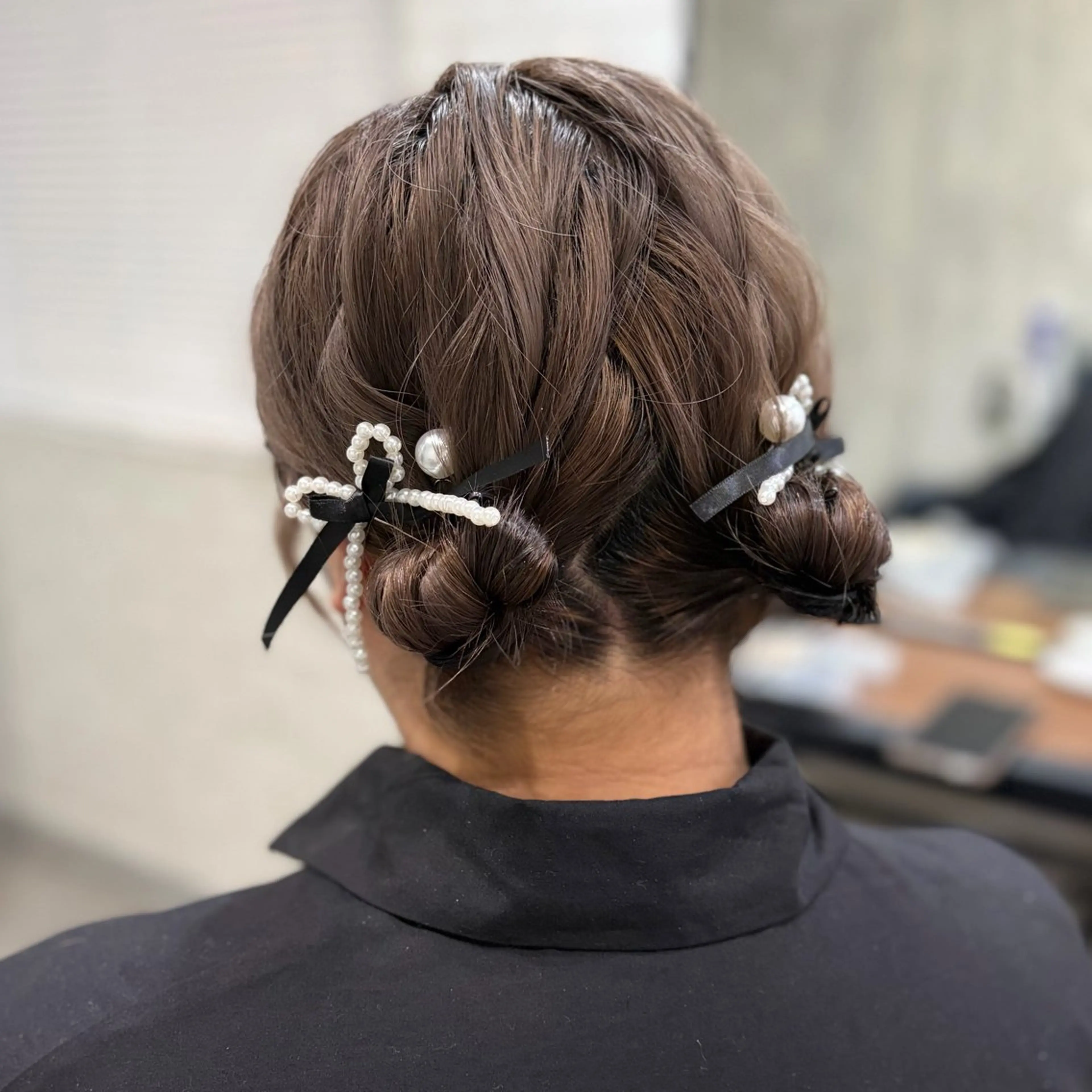 ロング ヘアアレンジ ボブ ヘアセット shiori/透明感 /顔周り/髪質改善のヘアスタイル