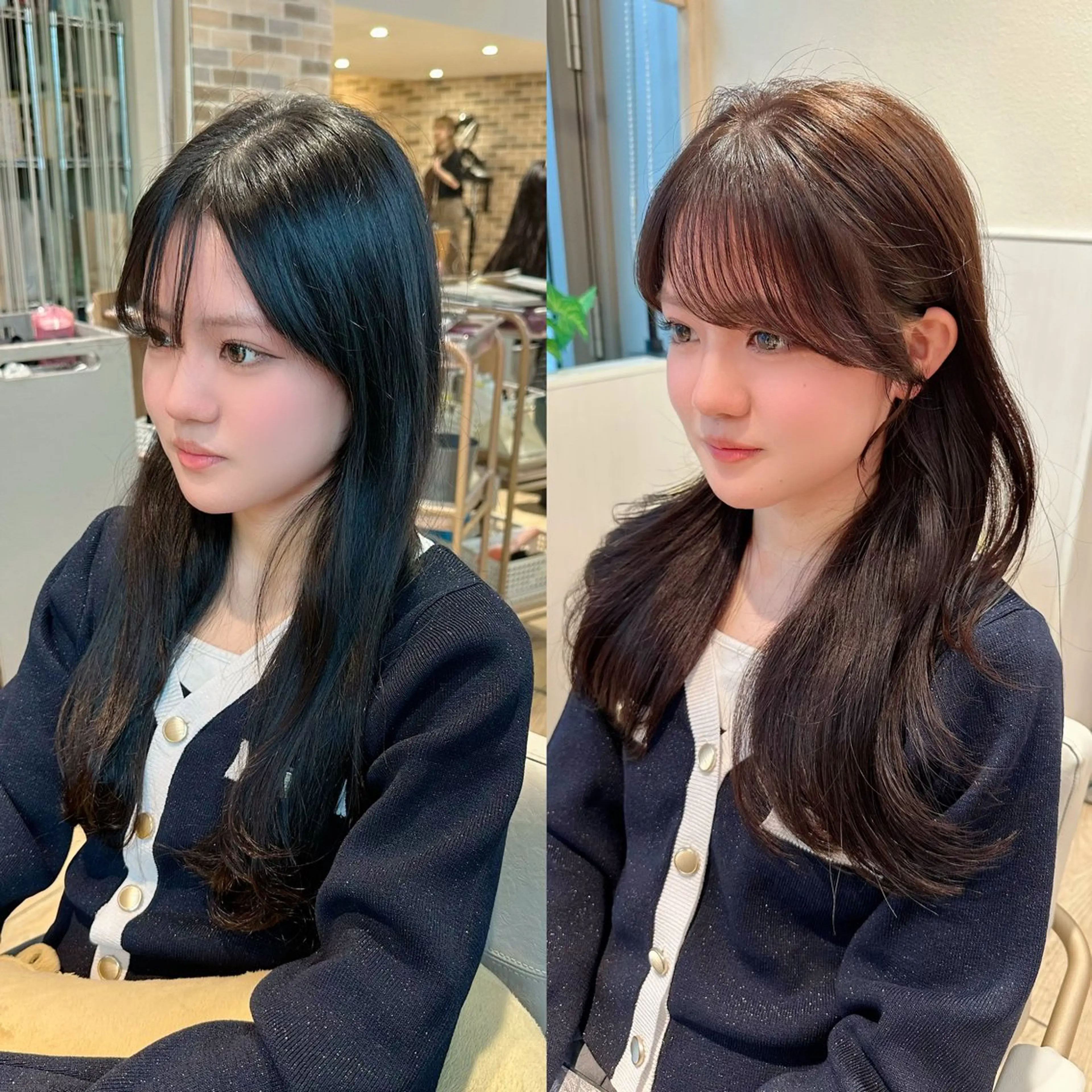 ロング カット ヘアカラー トリートメント 市原 大翼のヘアスタイル