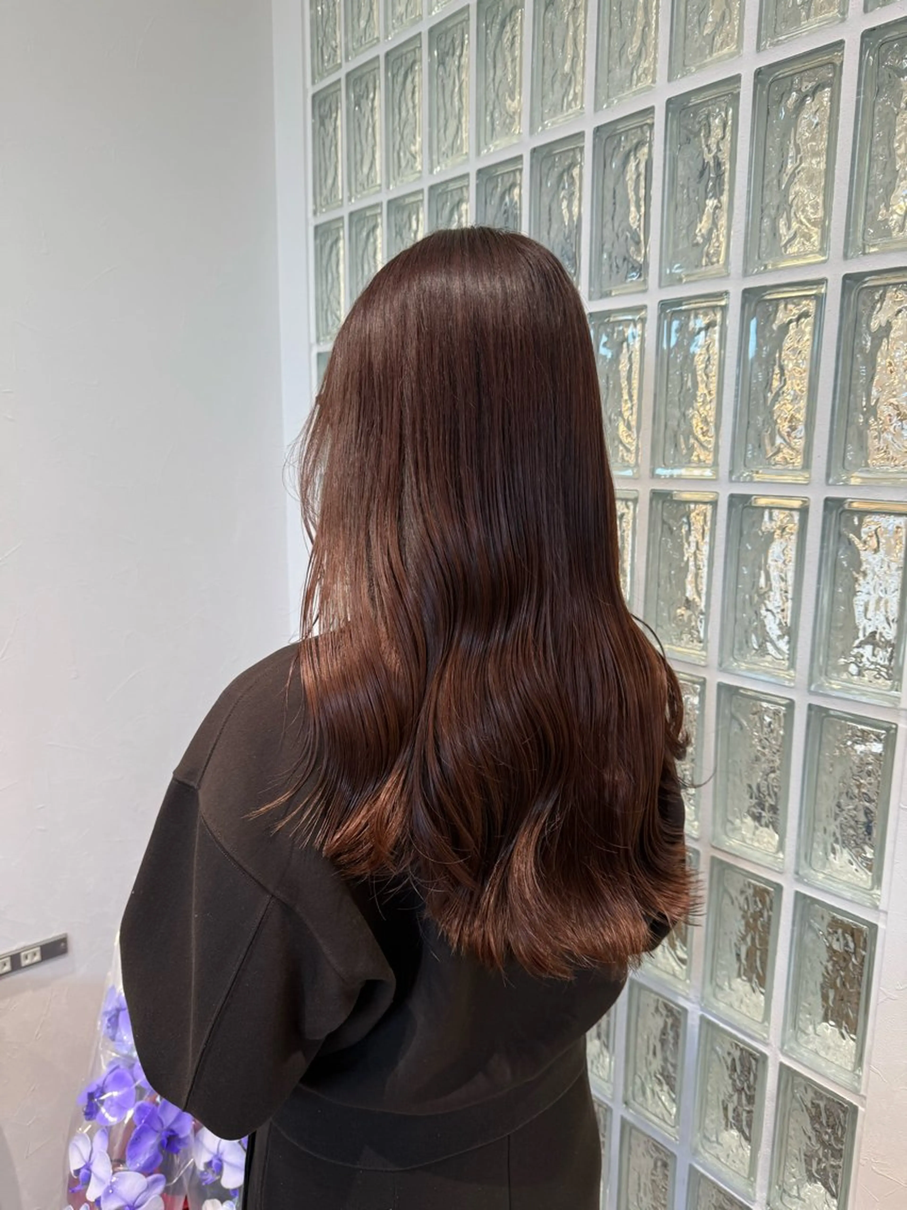 セミロング カラー LoiLo所属・福岡 舞のヘアスタイル