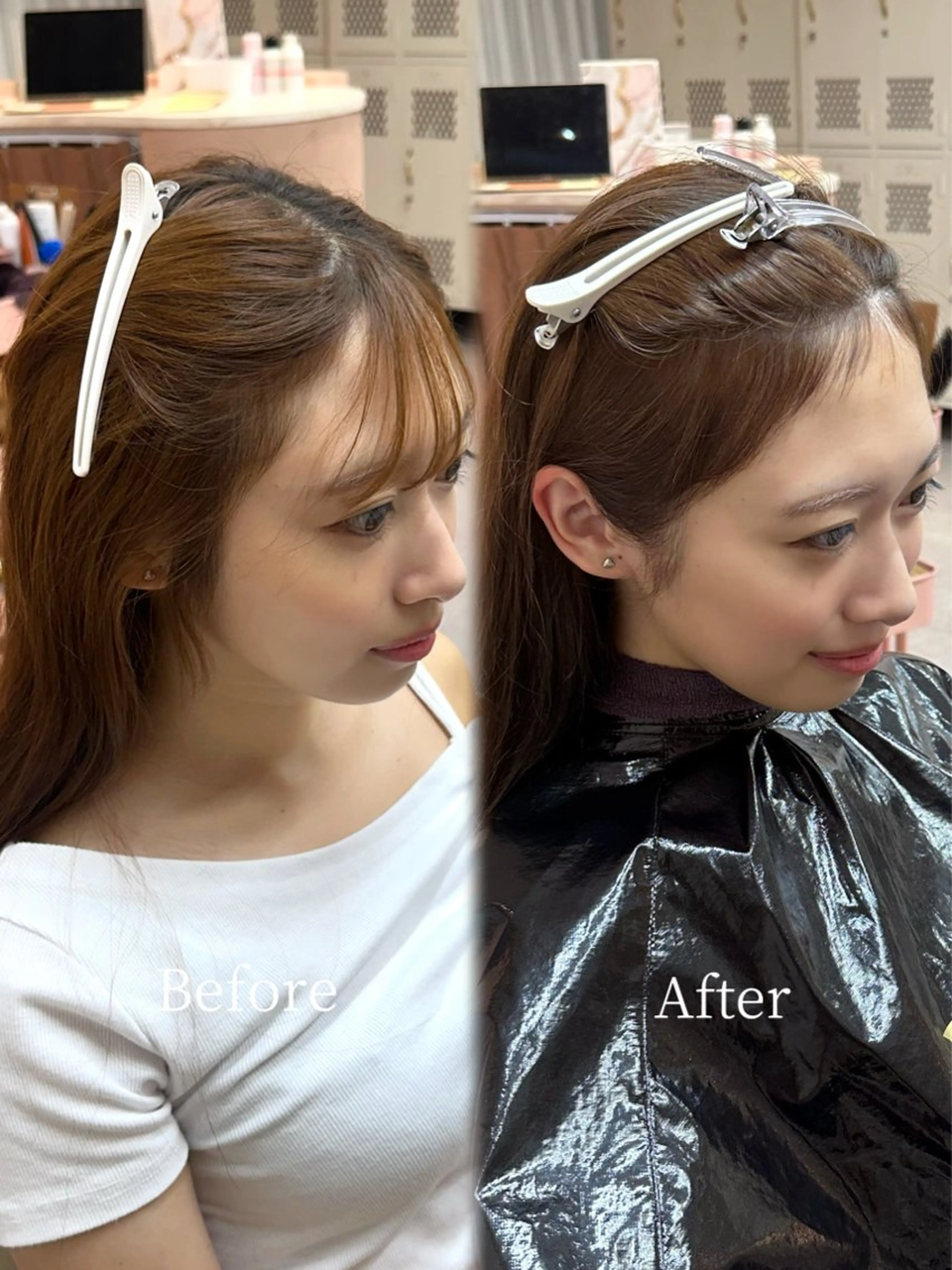 ロング パーマ チャンモリパーマ カット パーマ 韓国ヘア🦢🖤 Sayumiのヘアスタイル