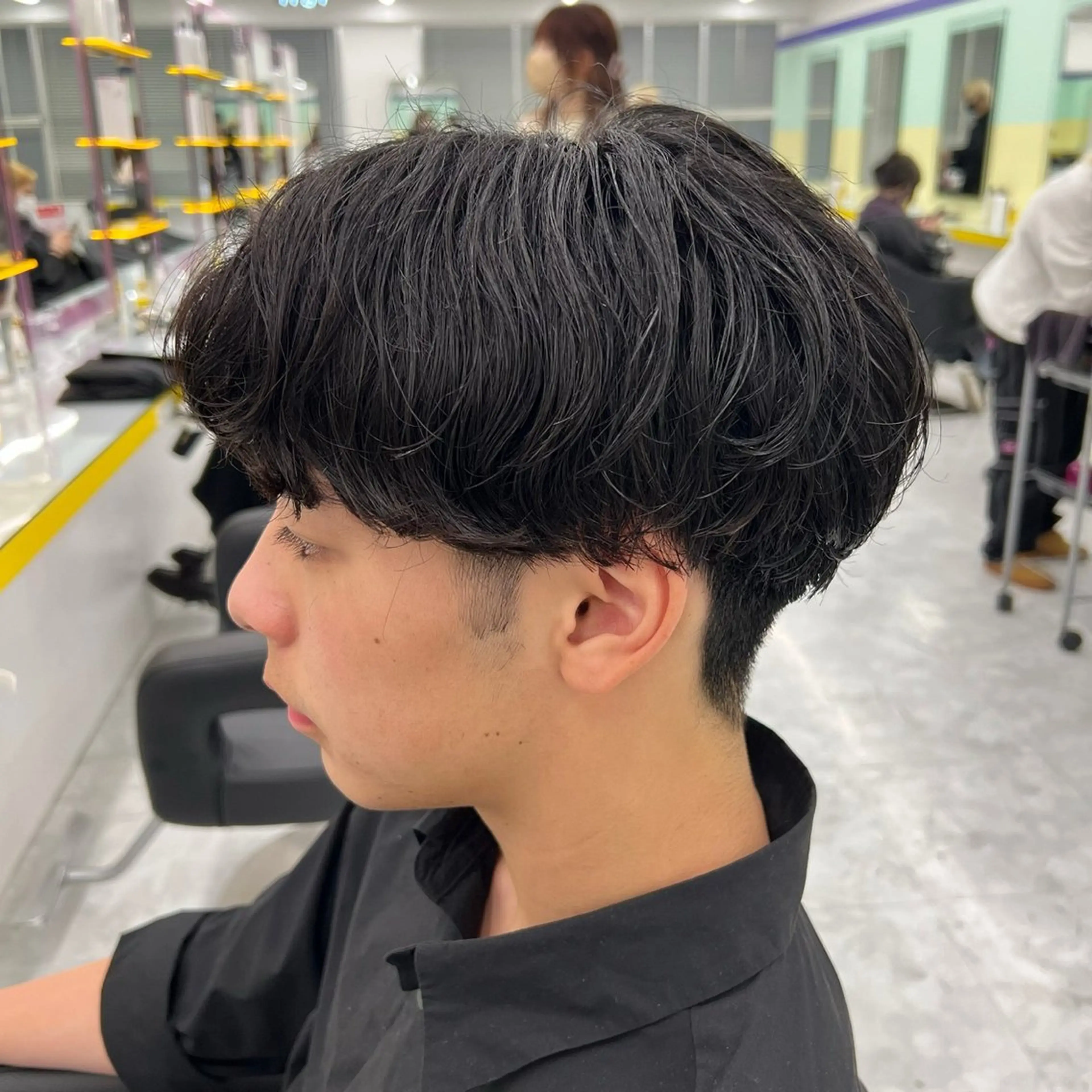 ショート カラー パーマ メンズ カット パーマ 韓国レイヤーカット /REIのヘアスタイル