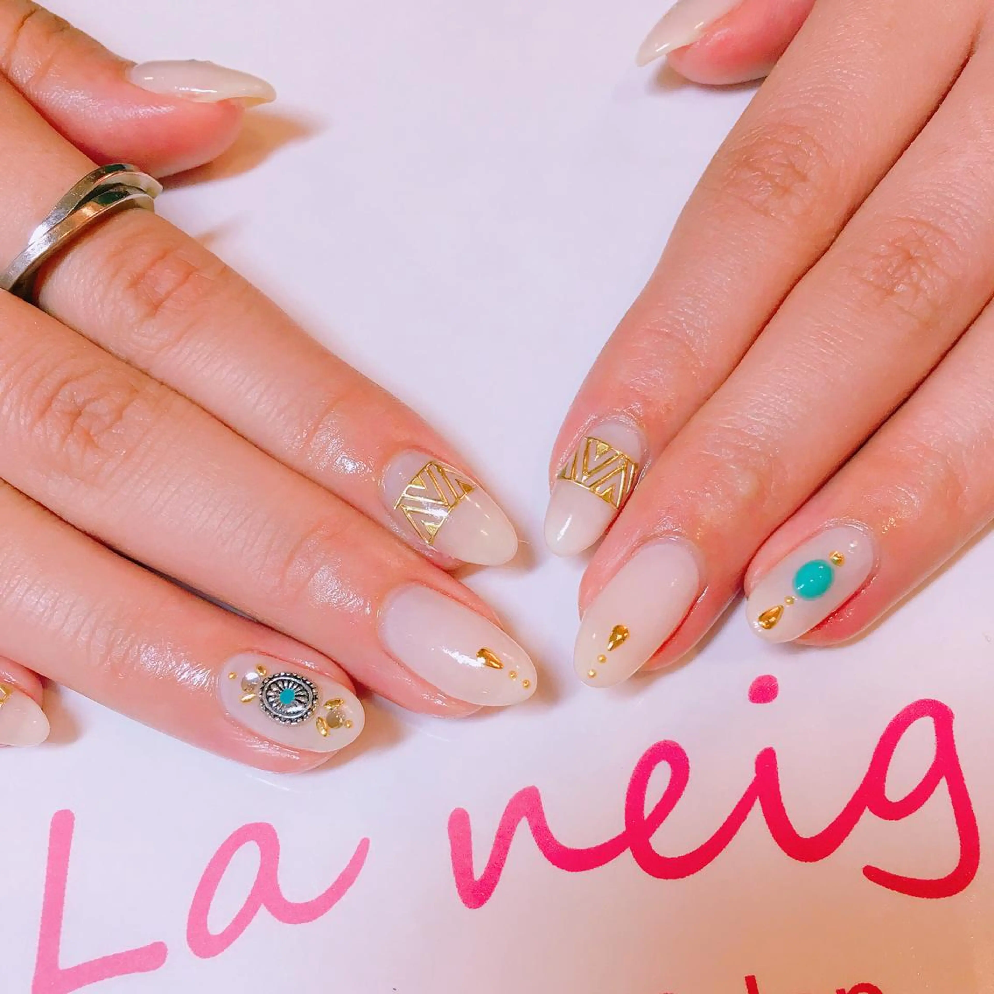 ネイル La neige* yuki 🥯🍑のネイルデザイン