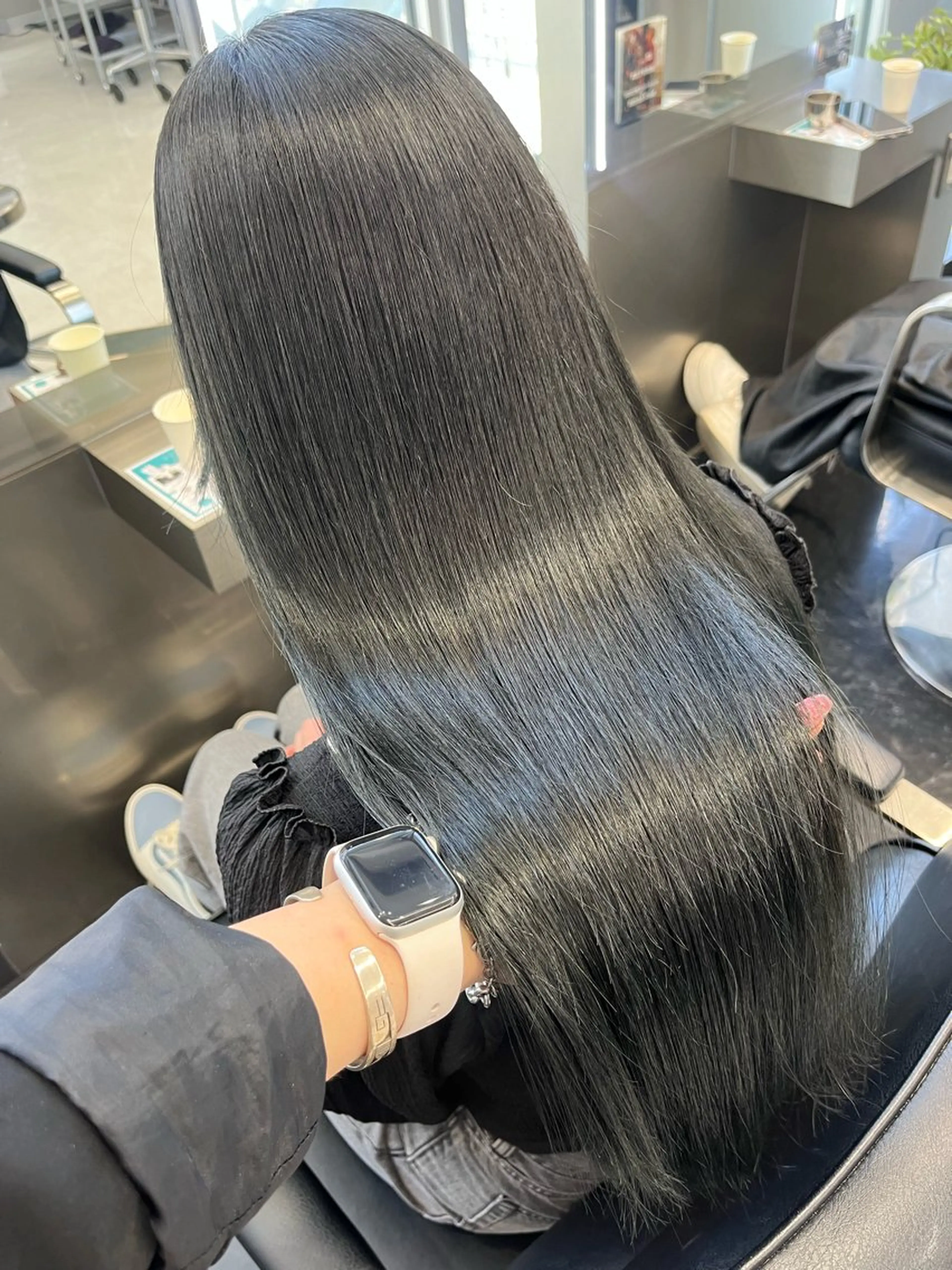 ロング カラー ヘアアレンジ ハイトーン/透明感 髪質改善/rinaのヘアスタイル