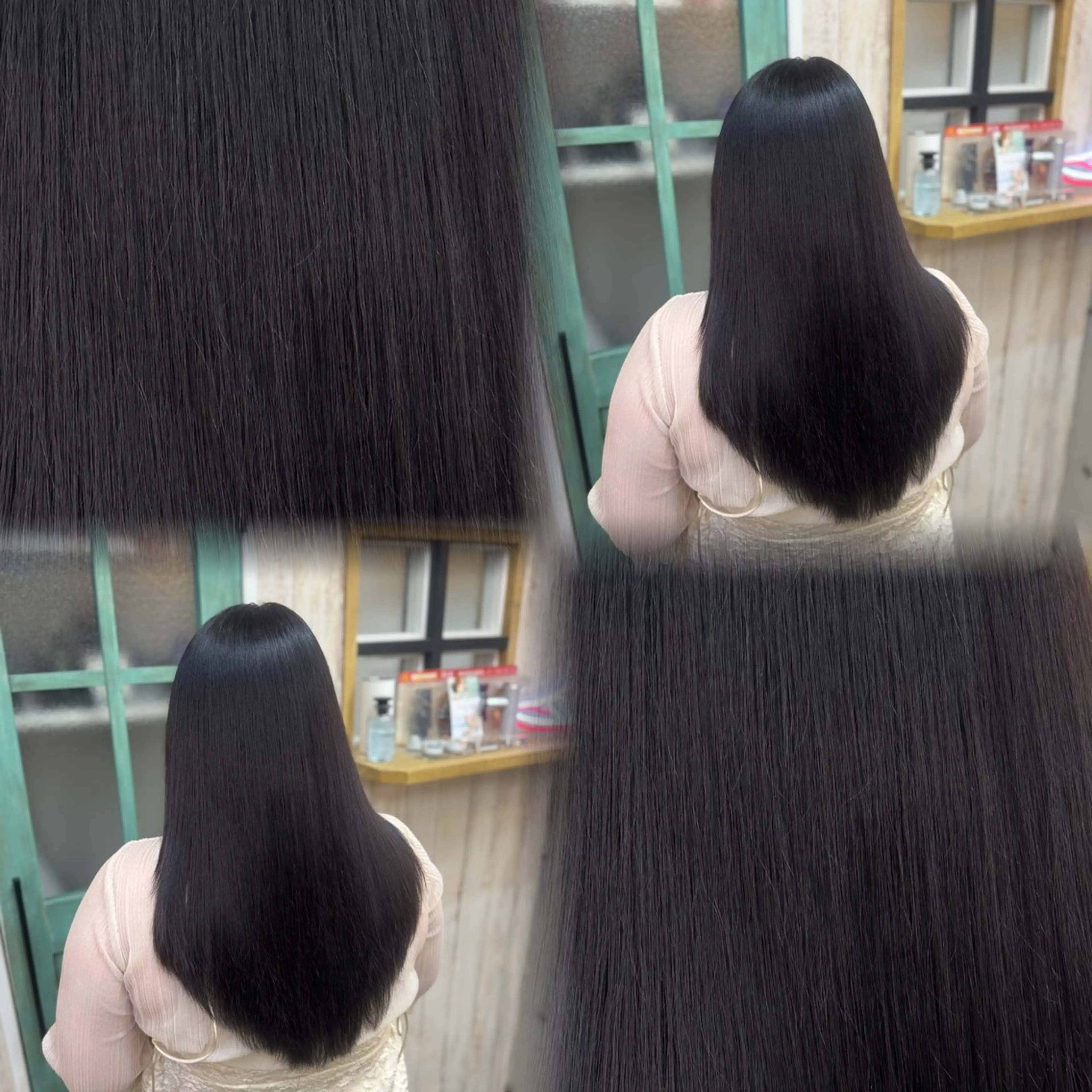 セミロング カラー ヘアカラー トリートメント 髙橋 李里亜のヘアスタイル