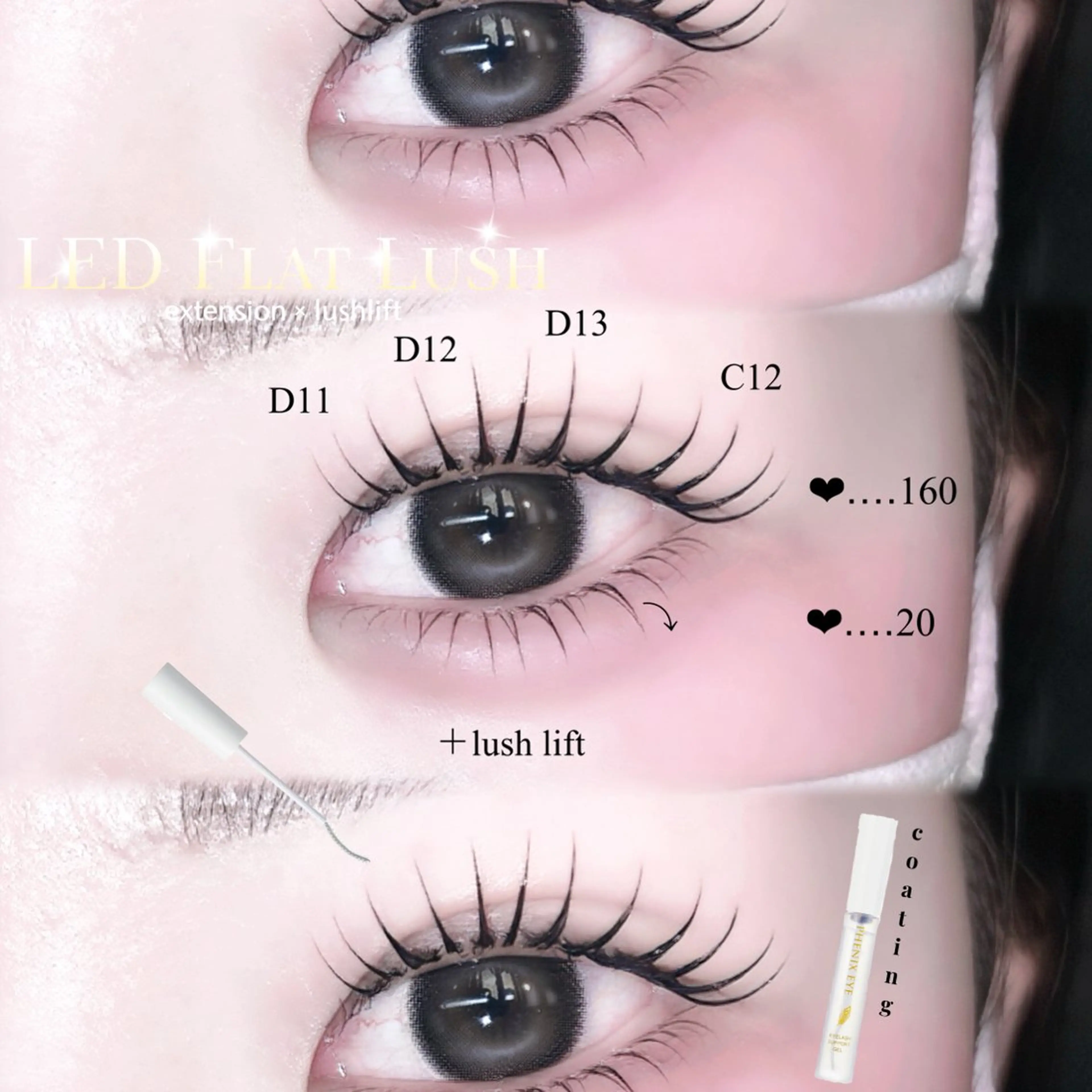 マツエク・マツパ マツエク FaB 千葉店所属・🩶LEDエクステ& 上下パーマRAN🪽のマツエク・マツパデザイン