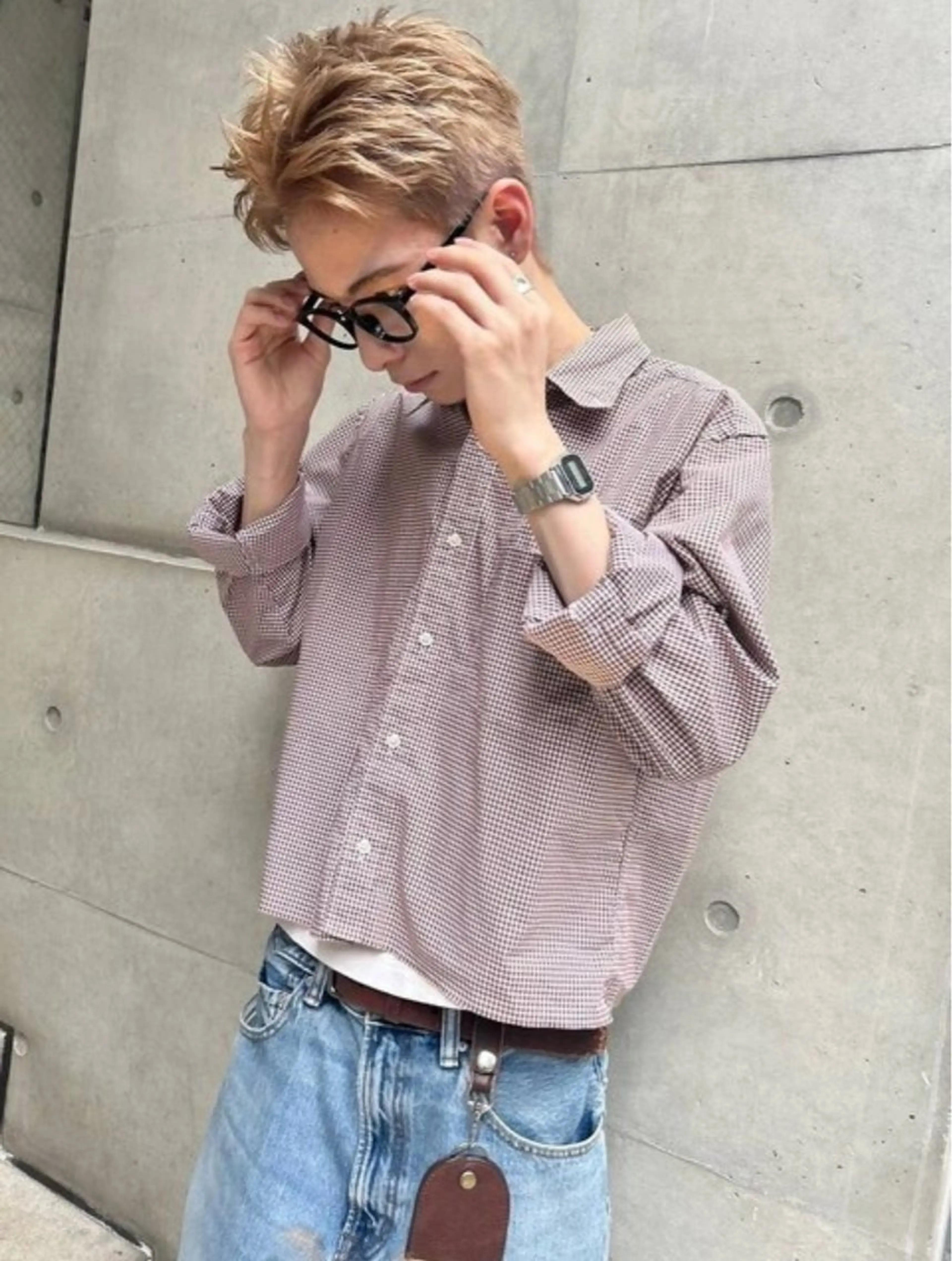 ショート ブリーチ/ハイトーン 心斎橋/honokaのヘアスタイル