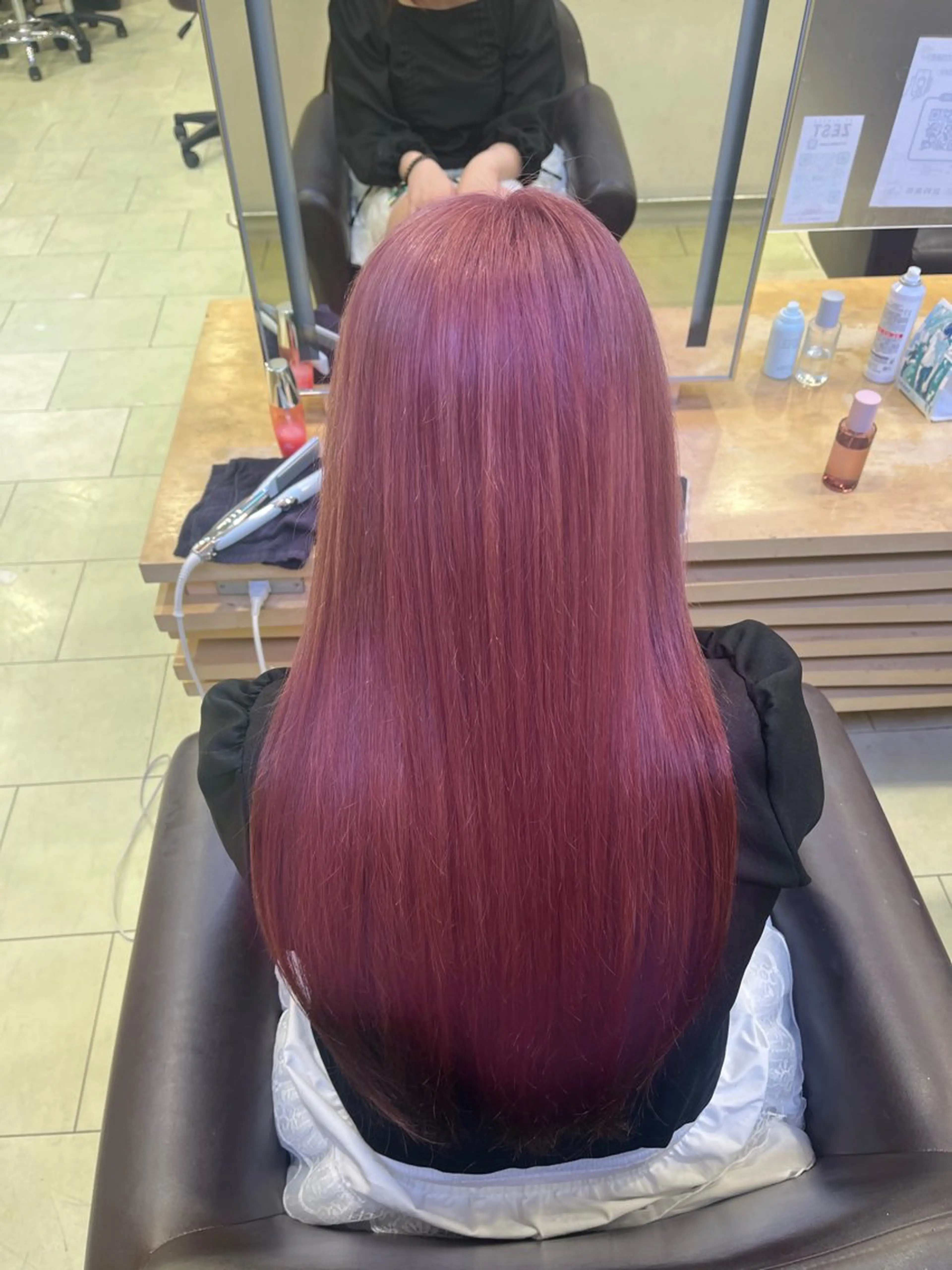 ロング カラー ヘアカラー waka❤️✨ レイヤーボブ/ネイルのヘアスタイル