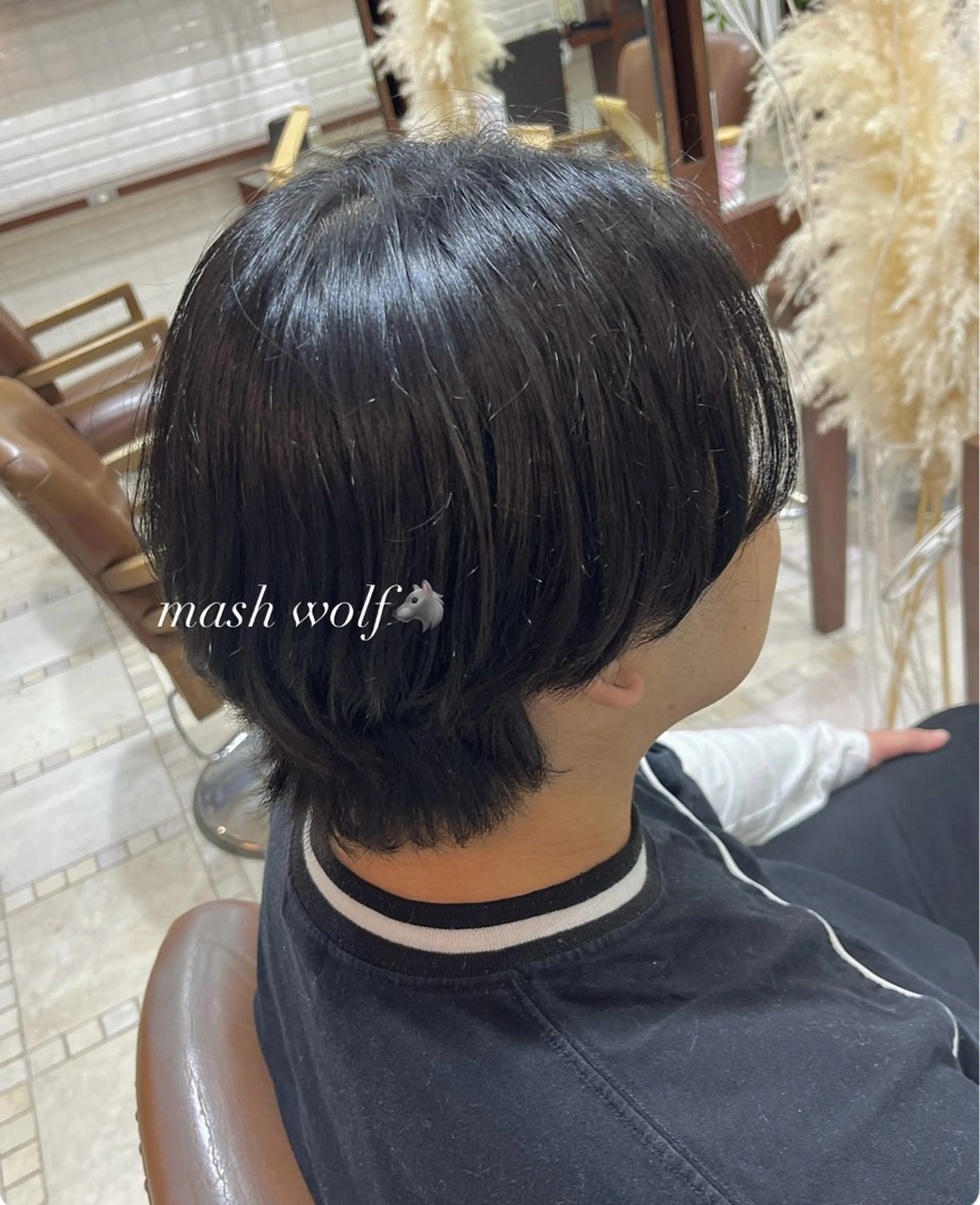 メンズ カット パーマ 透明感カラー／ 艶感カラー／RAMUのヘアスタイル