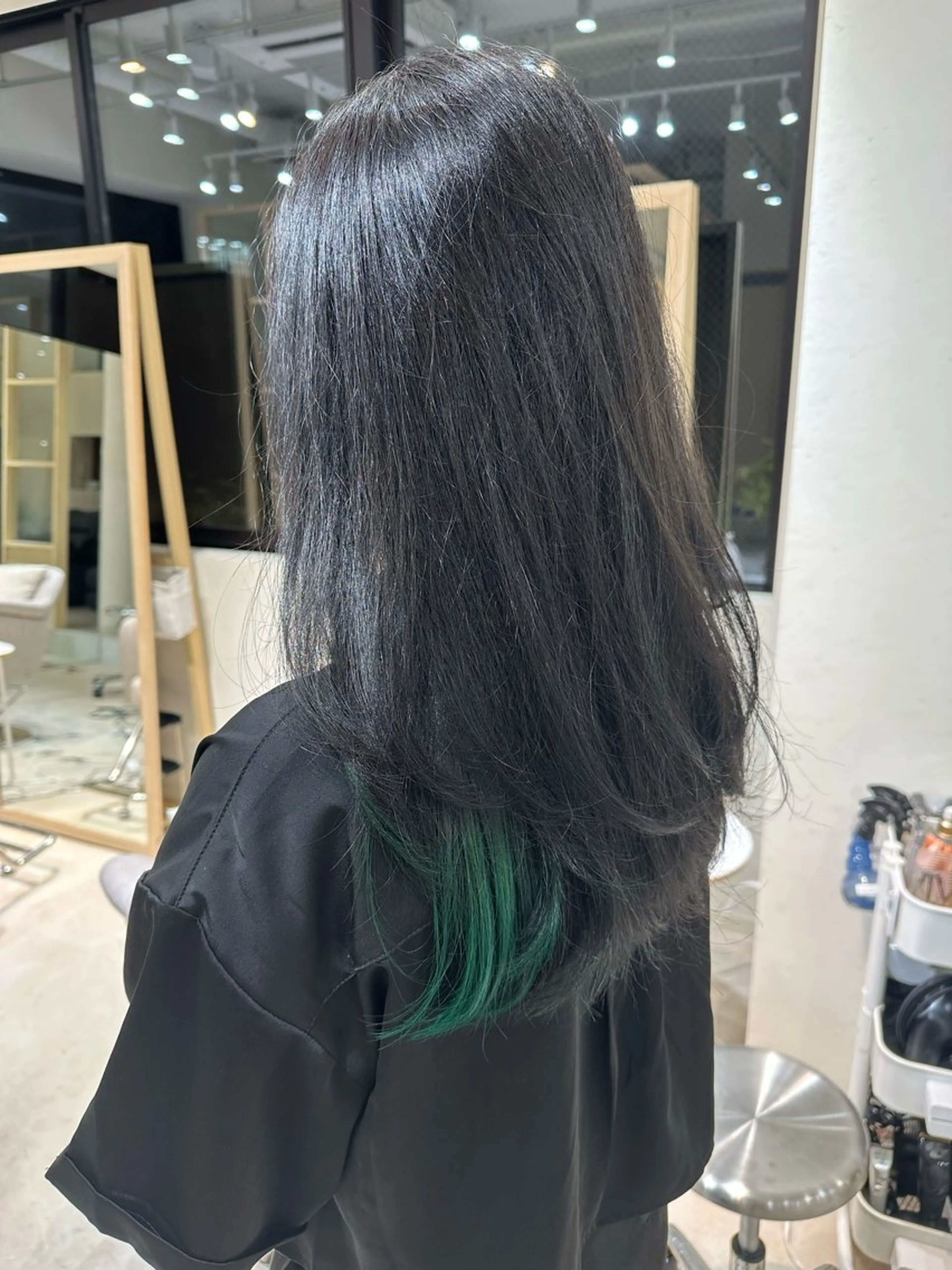 ロング 顔まわりレイヤー 顔周りカット レイヤーカット カットモデル募集 ミネのヘアスタイル