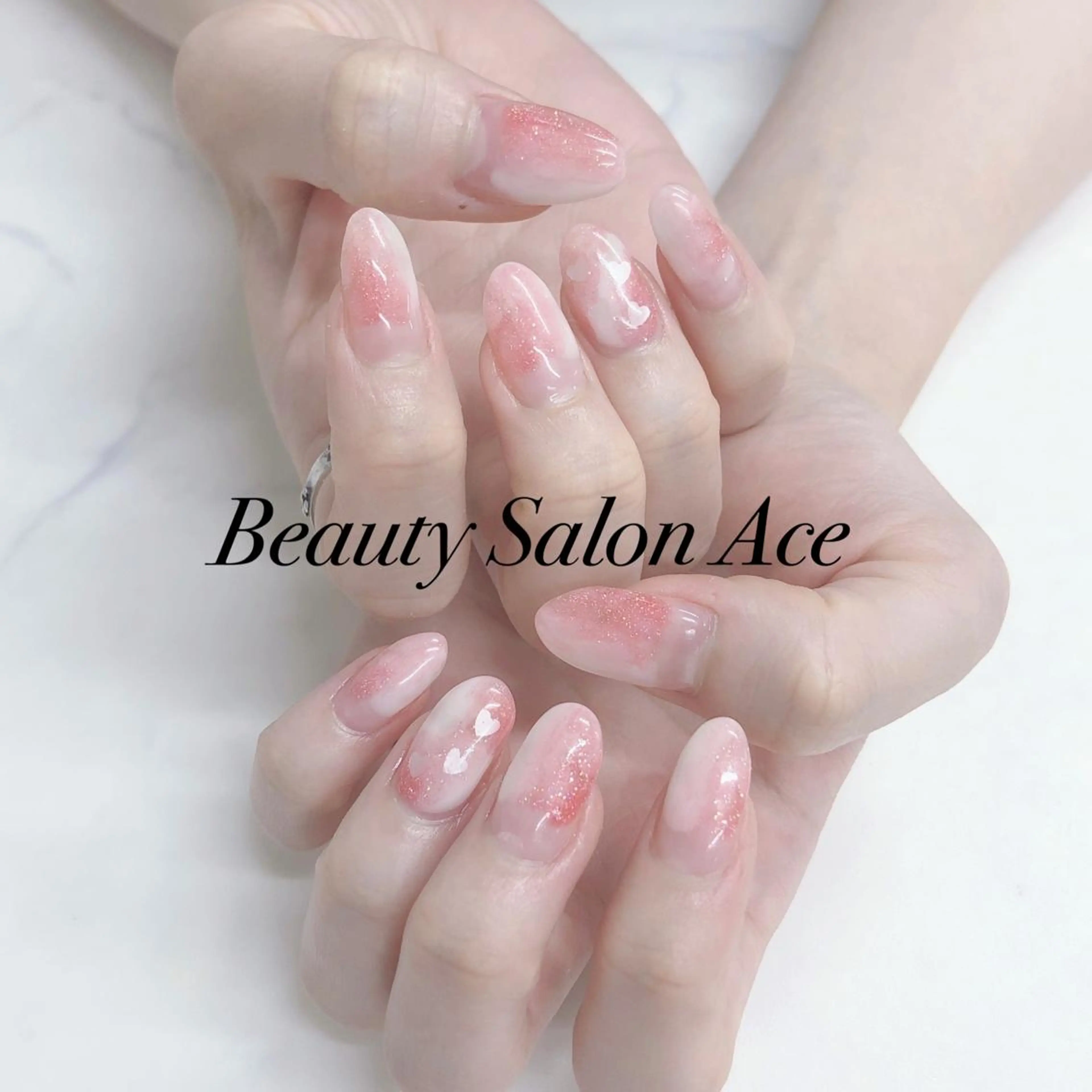 ネイル ラメ(グリッター) メンズネイル 春ネイル ハンドネイル ハンドケア Beauty Salon Ace（ネイルサロン　エース）所属・池袋フィルイン Ace♡長さだしのネイルデザイン