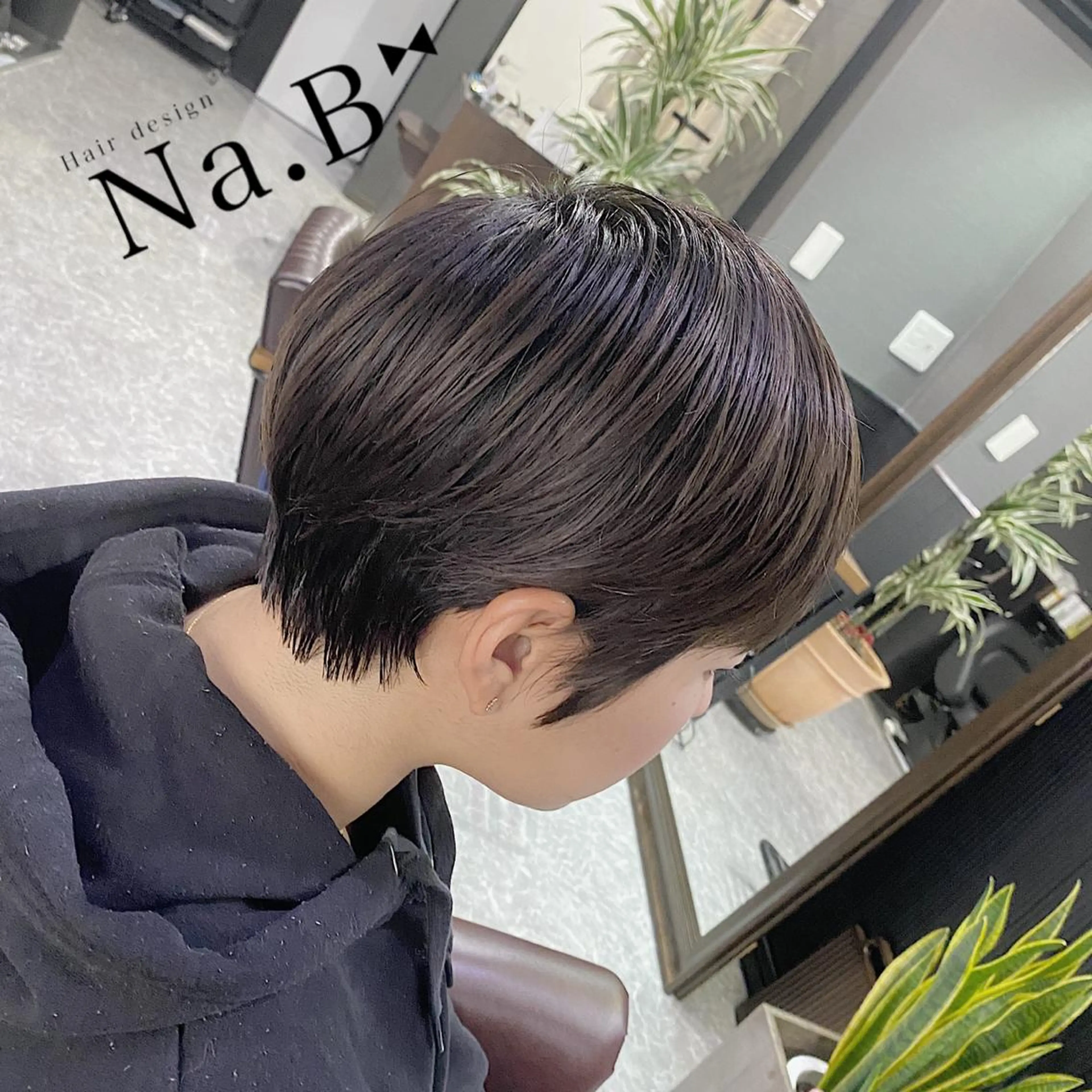 ショート カラー パーマ Hair design Na.B所属・ジユン 지윤のヘアスタイル