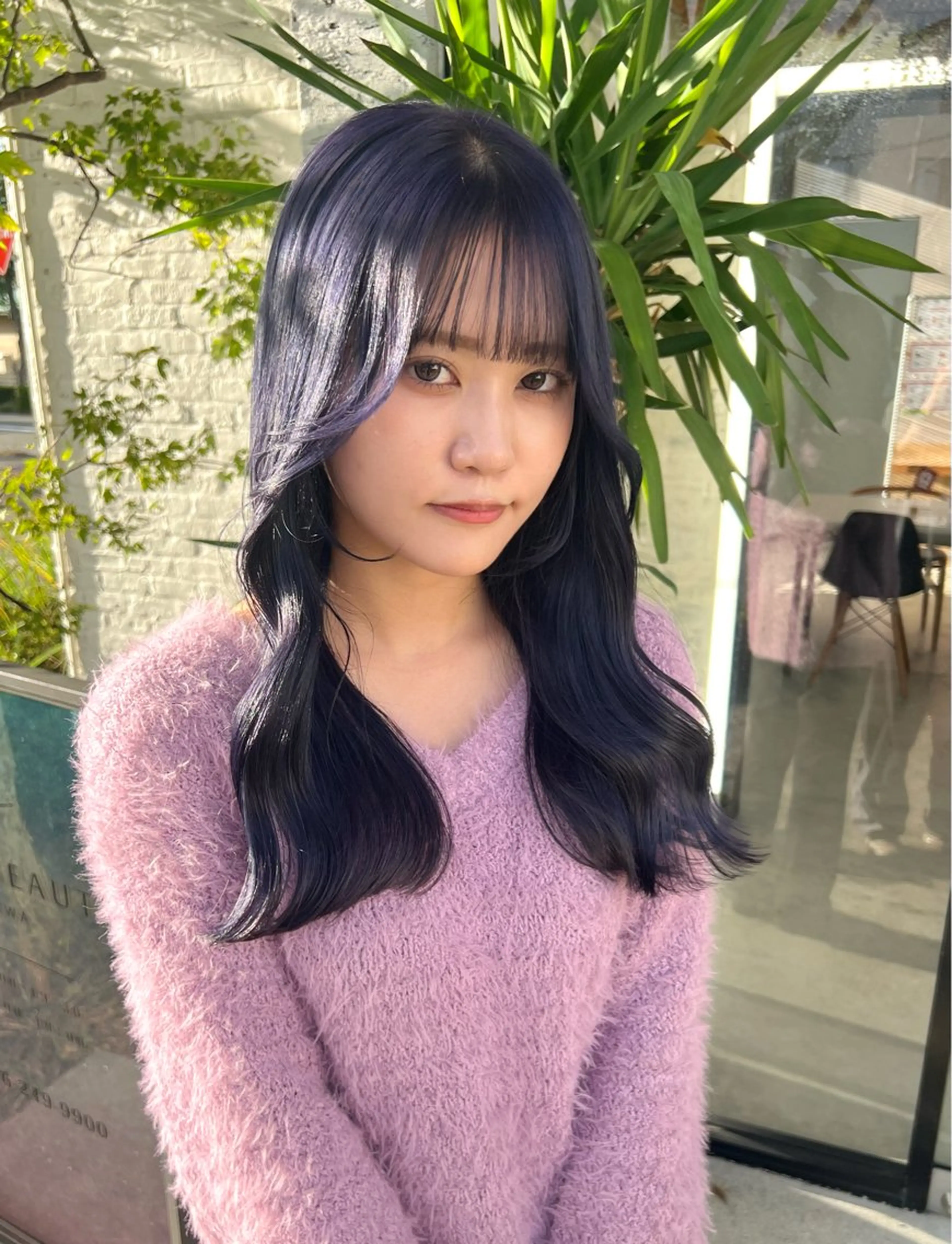 セミロング カラー カット ヘアカラー トリートメント 池本 勇大のヘアスタイル