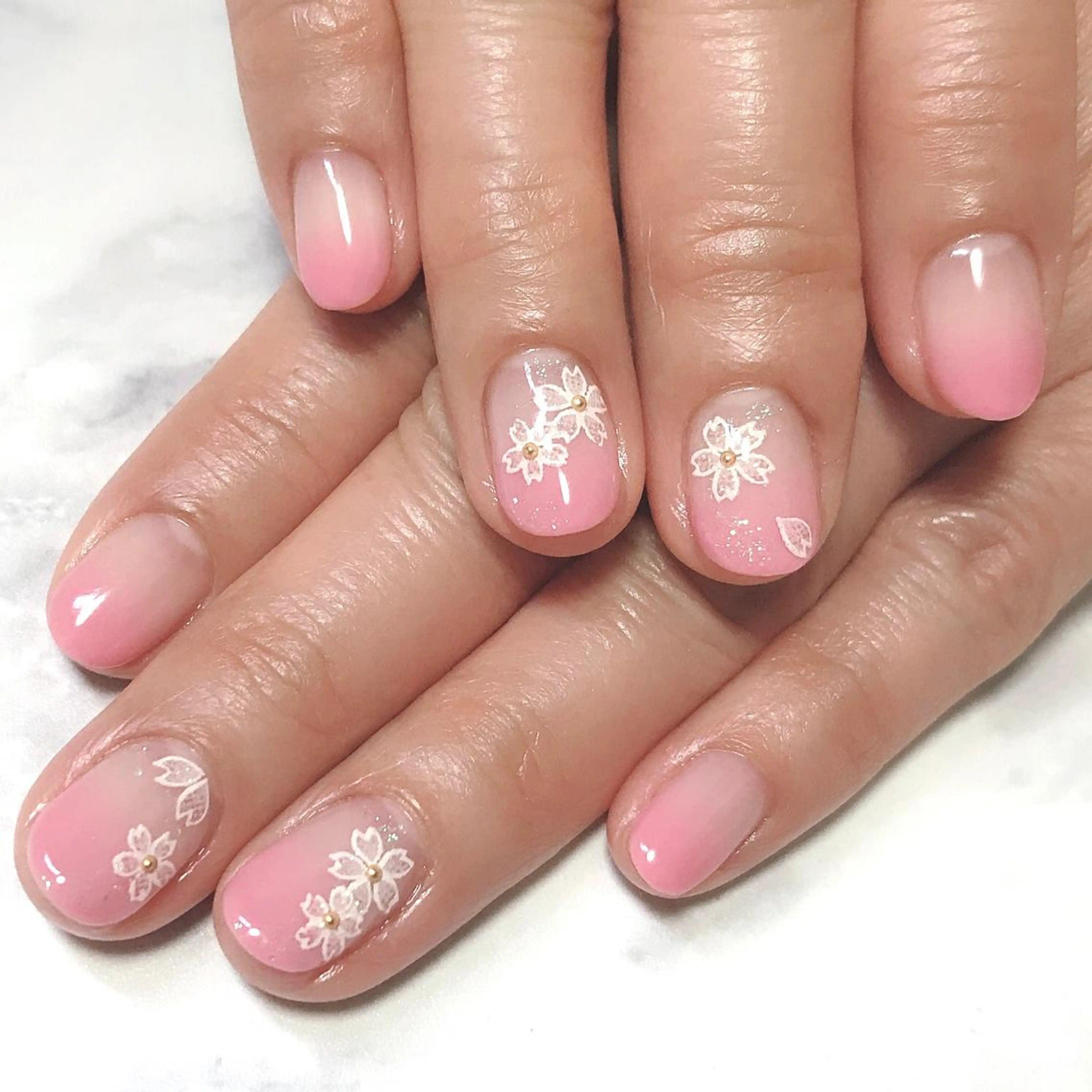 ネイル オフィスネイル シンプルネイル ステラ marikominoのネイルデザイン