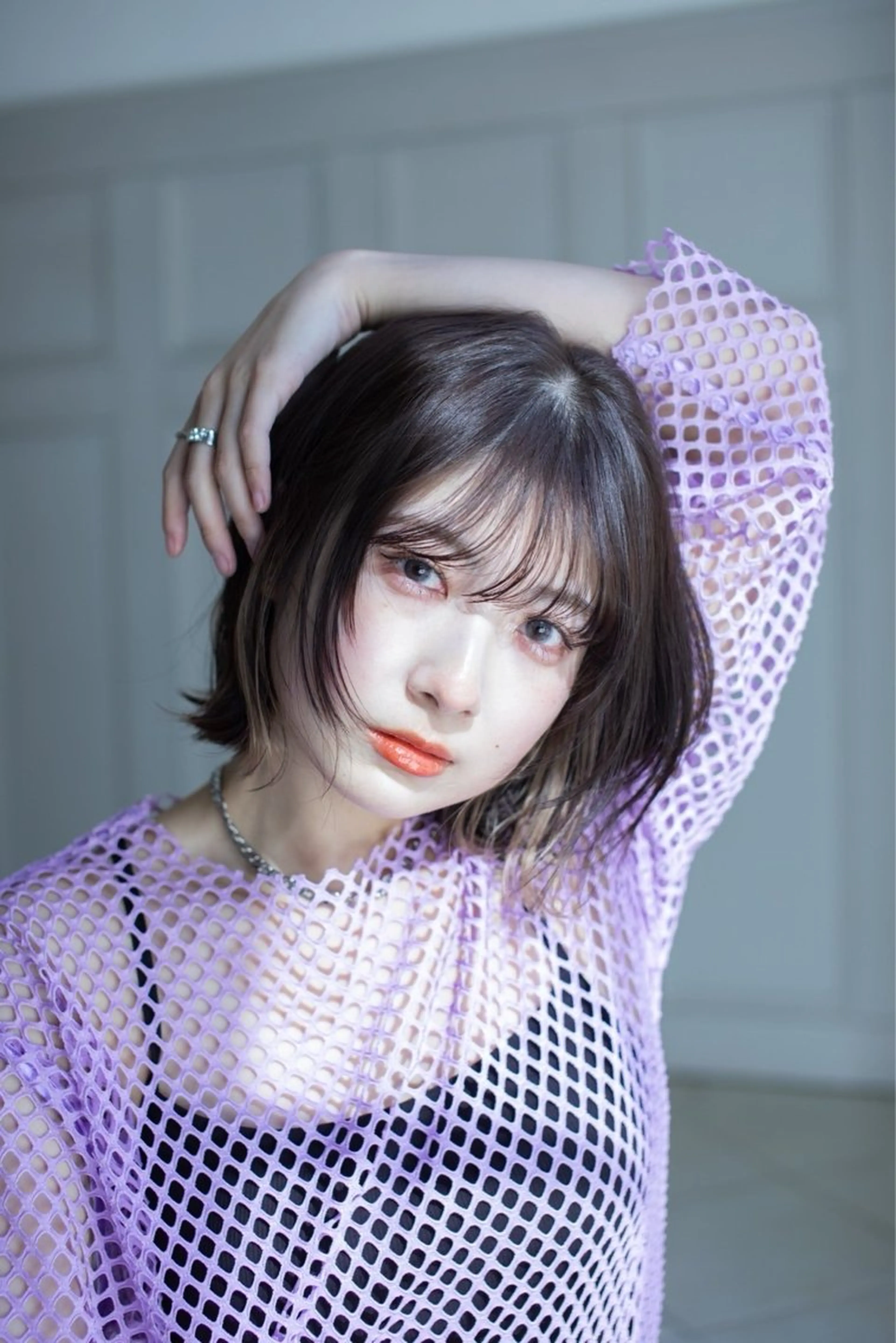 ミディアム ヘアカラー パーマ/ハイトーン /吉田眞のヘアスタイル