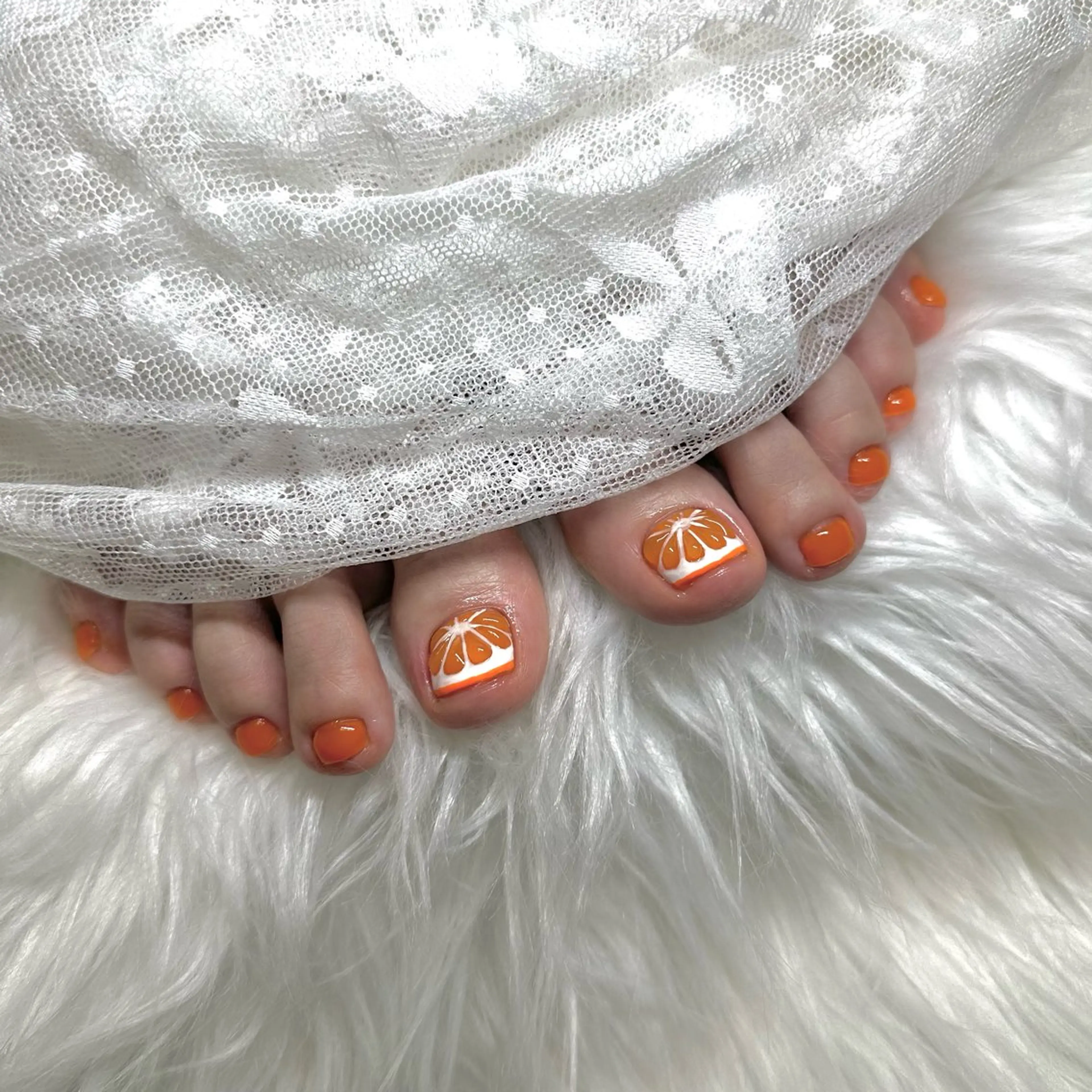 🫧 オフ有 フットネイル 🩰 アート🎨の写真