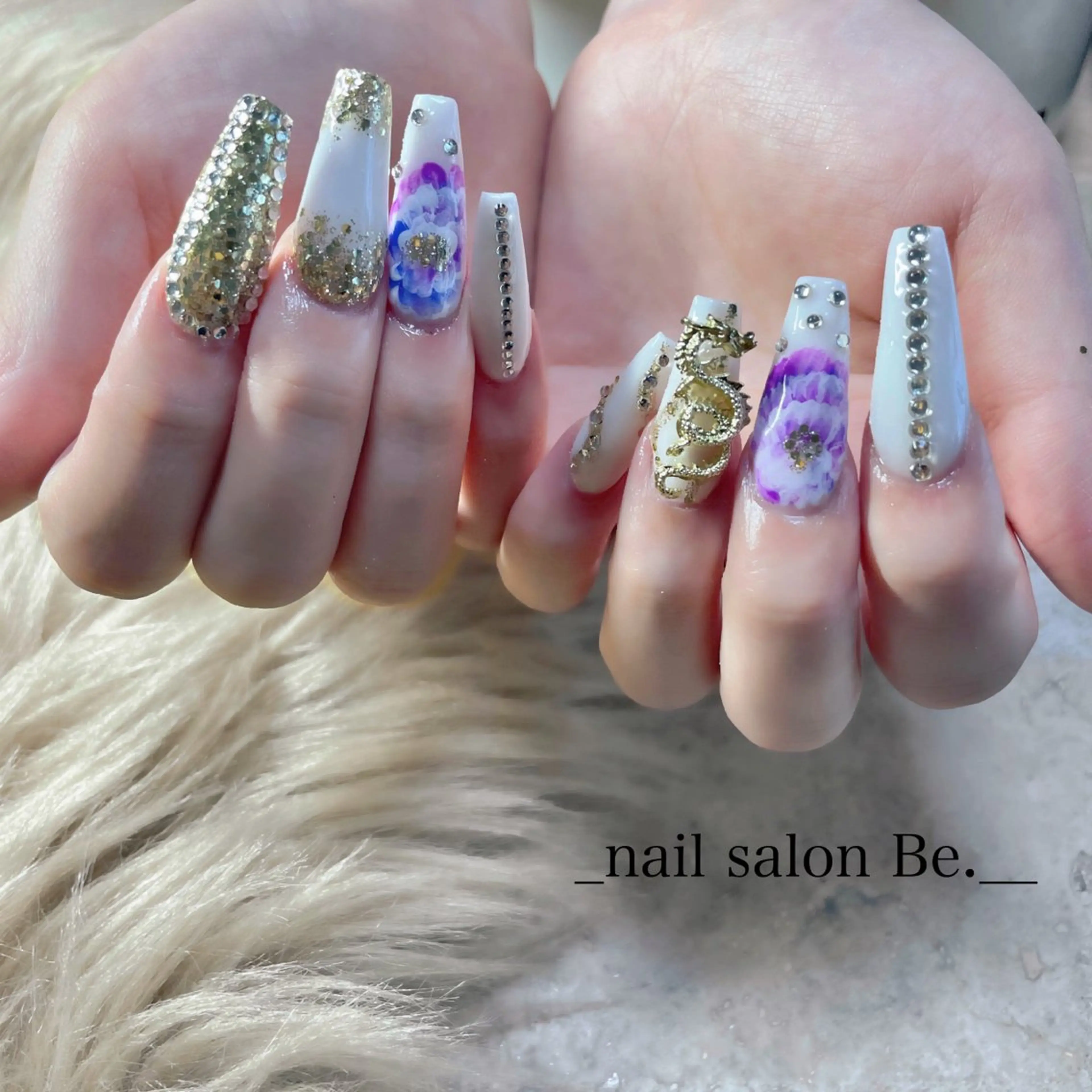 ネイル スカルプネイル nail salon Be.のネイルデザイン