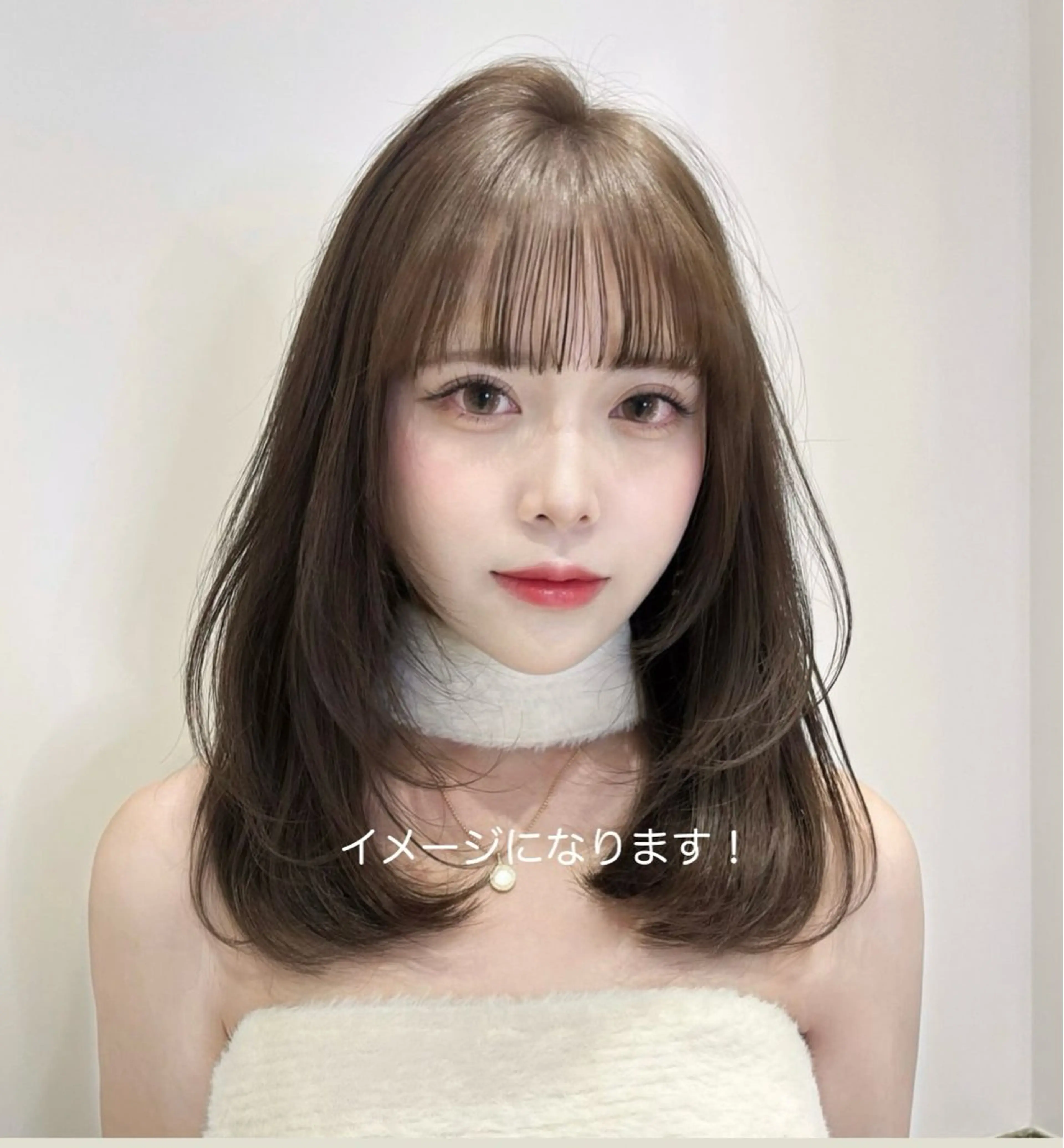ミディアム 上品な透明感カラー 🫧renのヘアスタイル