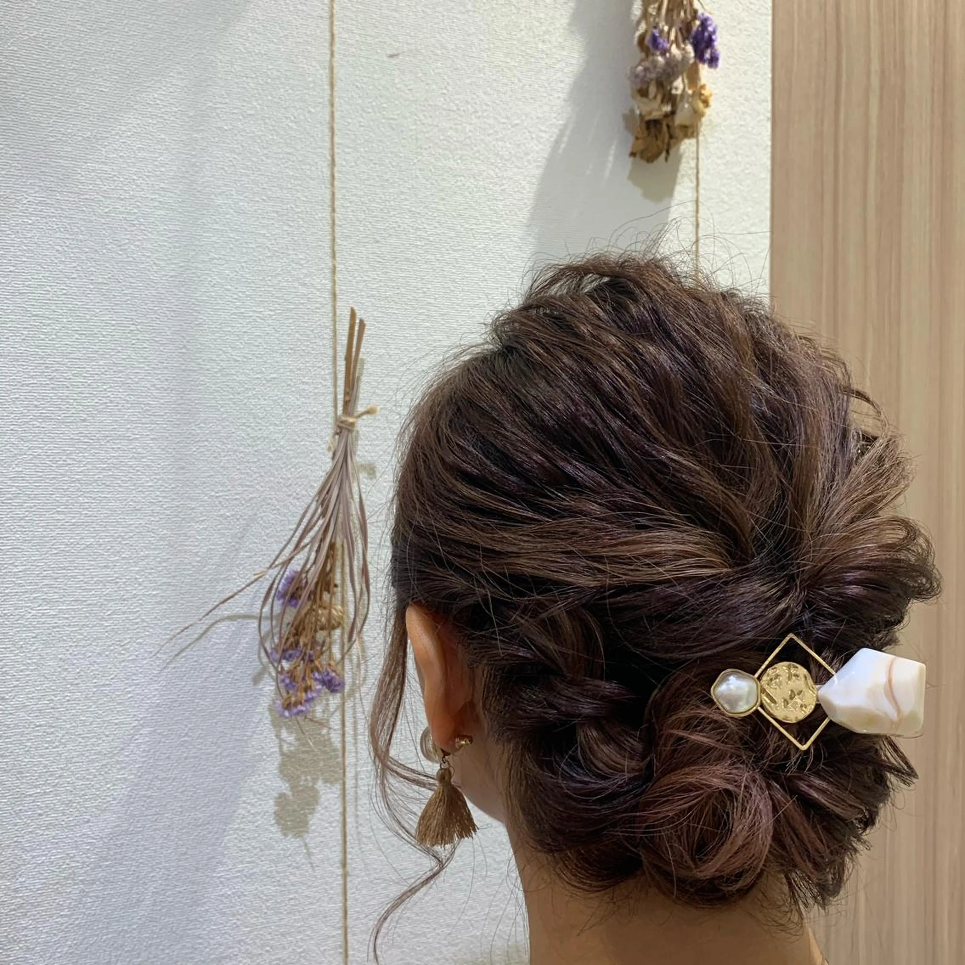 セミロング ヘアアレンジ Dears 香芝店所属・関 優希のヘアスタイル